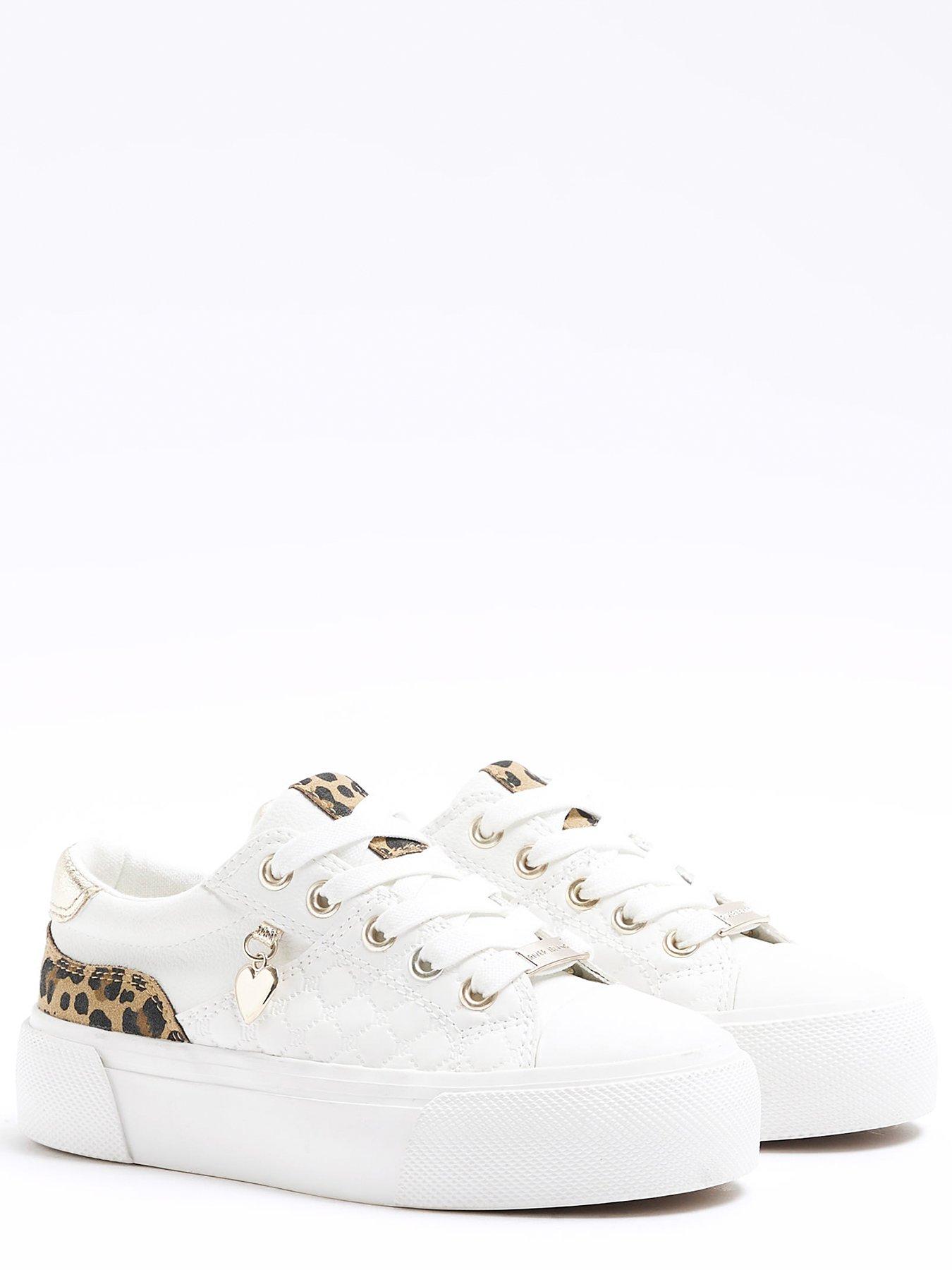 Childrens leopard print on sale trainers