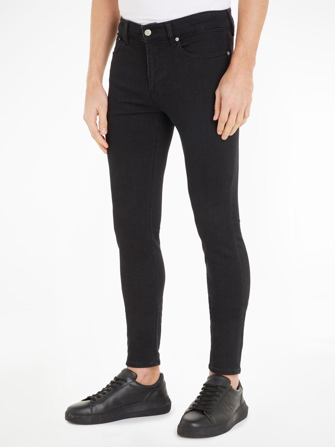 Calvin klein black skinny jeans mens discount