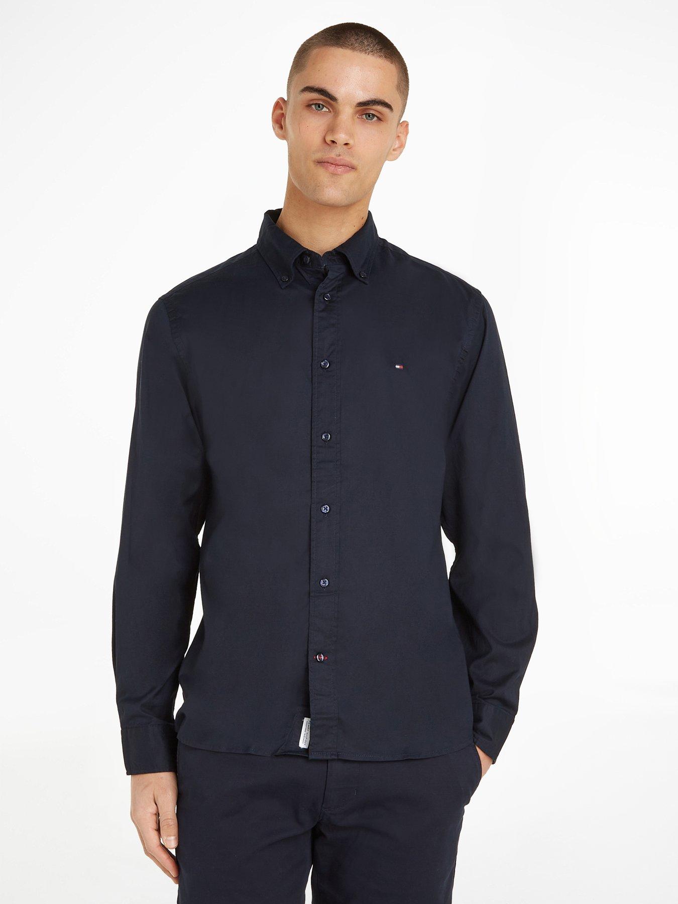 tommy-hilfiger-core-flex-poplin-regular-fit-long-sleeve-shirt-navy