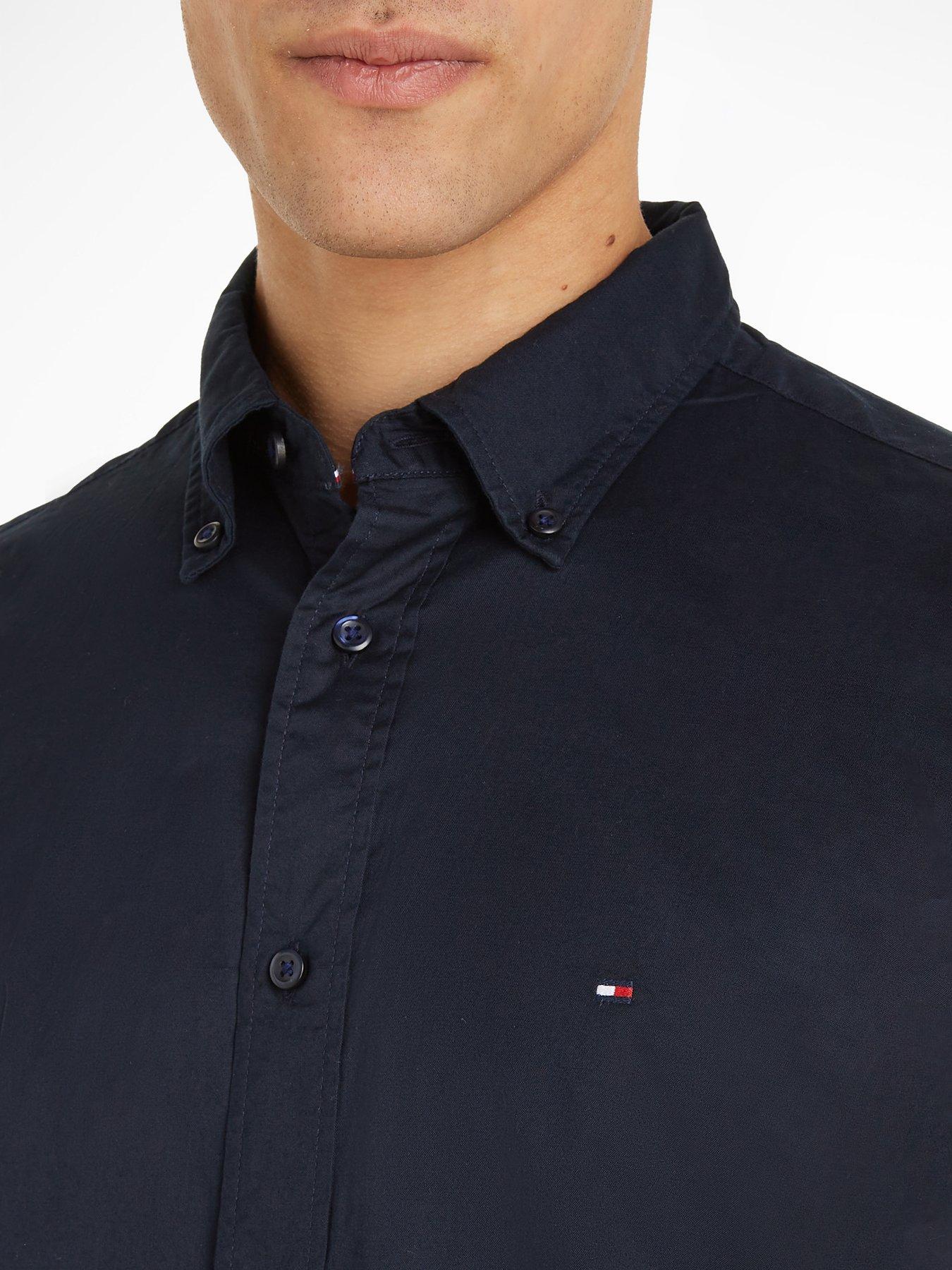 tommy-hilfiger-tommy-hilfiger-core-flex-poplin-regular-fit-long-sleeve-shirt-navyoutfit