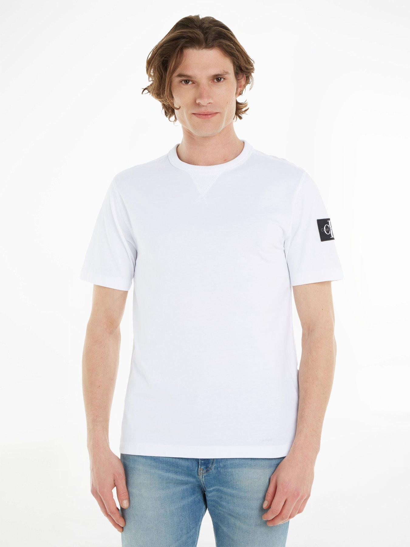 Image 1 of 5 of Calvin Klein Jeans Badge Regular T-Shirt - White