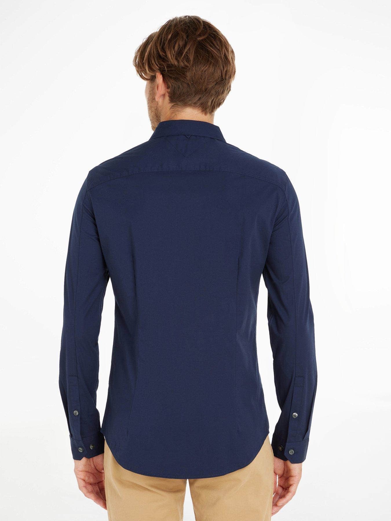 tommy-jeans-tommy-jeans-original-stretch-long-sleeve-shirt-navystillFront