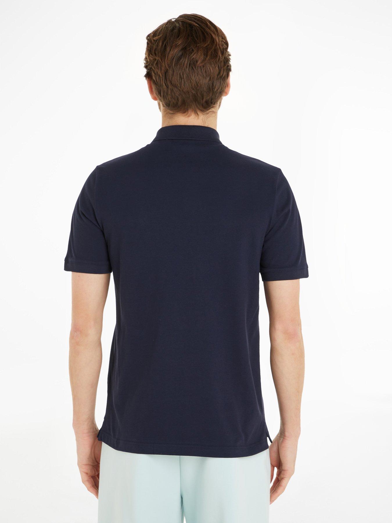 calvin-klein-calvin-klein-stretch-pique-slim-button-polo-shirt-navystillFront