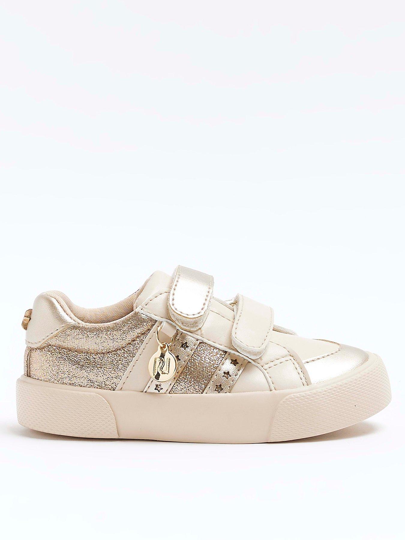 Gold glitter trainers on sale