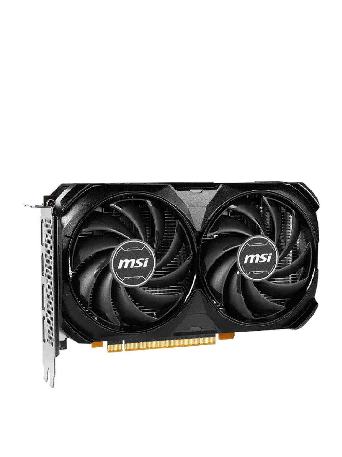 msi-rtx-4060-8gb-ventus-2x-8g-graphics-card-blackstillFront