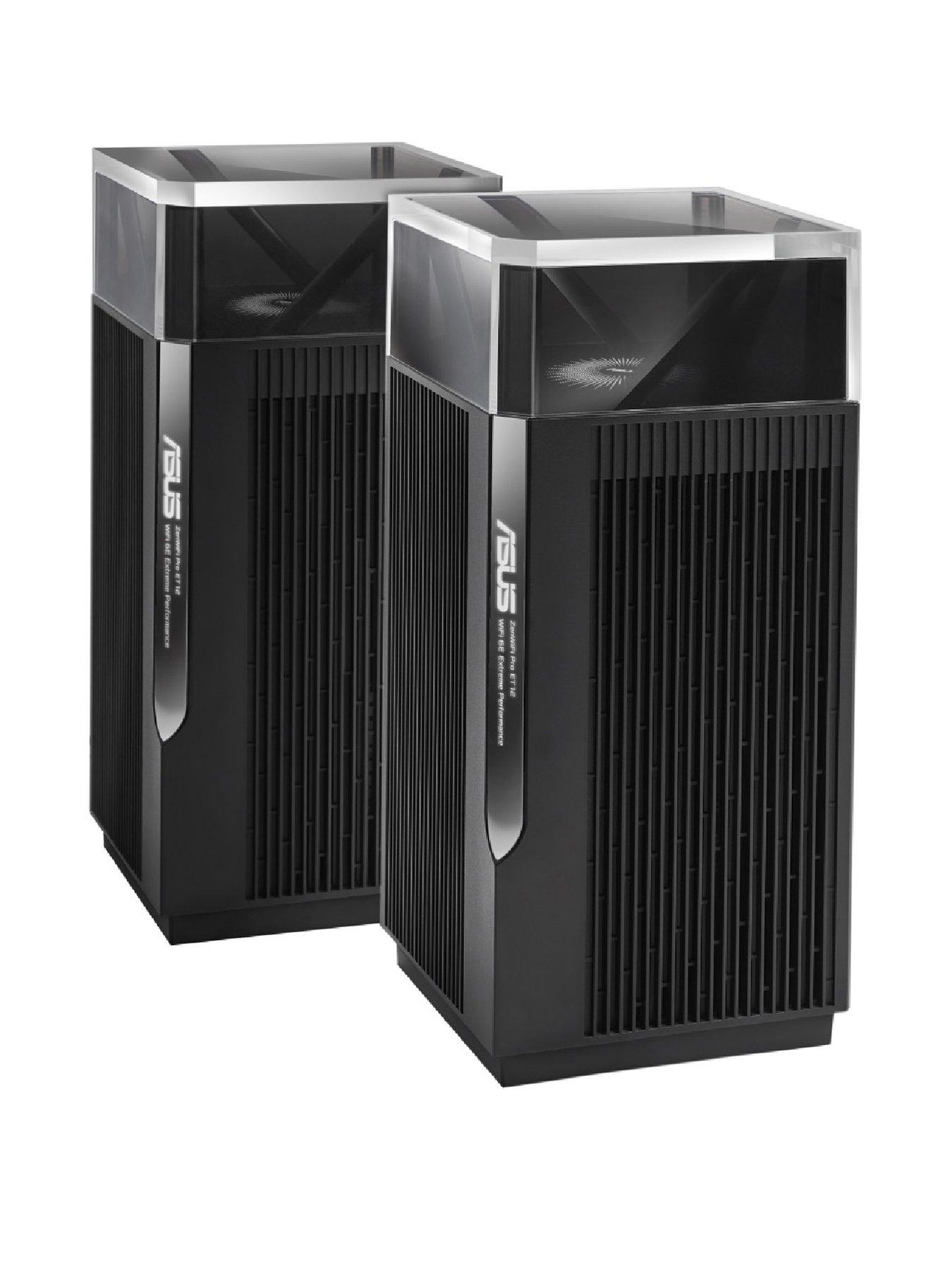 Image of Asus ZenWifi Pro ET12 WiFi 6E Mesh System AXE11000 (2 Pack) - Black