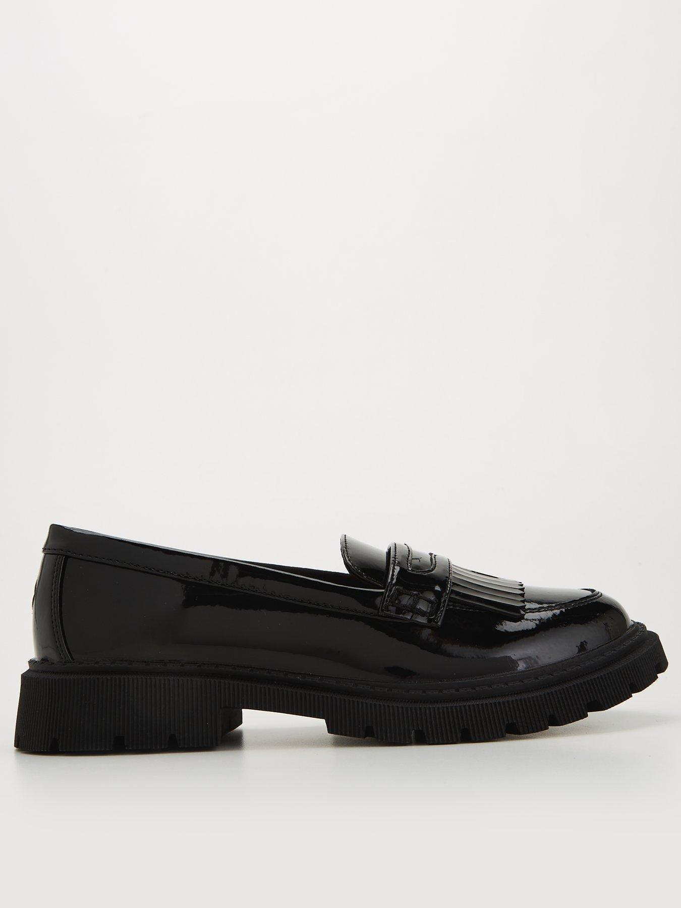 Image 1 of 6 of V by Very Older Girls Patent Leather Loafer School Shoe Chunky Sole