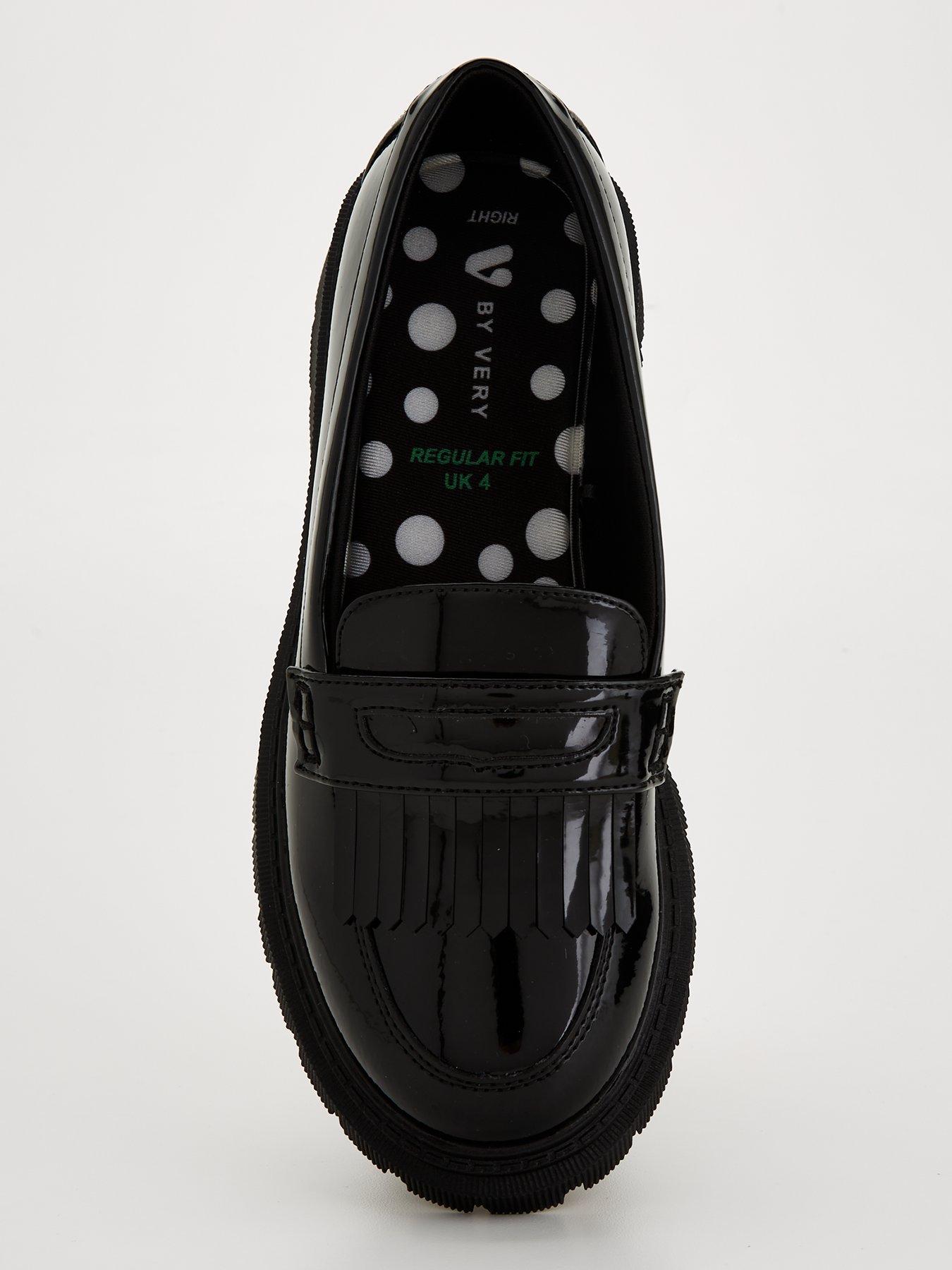 Image 4 of 6 of V by Very Older Girls Patent Leather Loafer School Shoe Chunky Sole