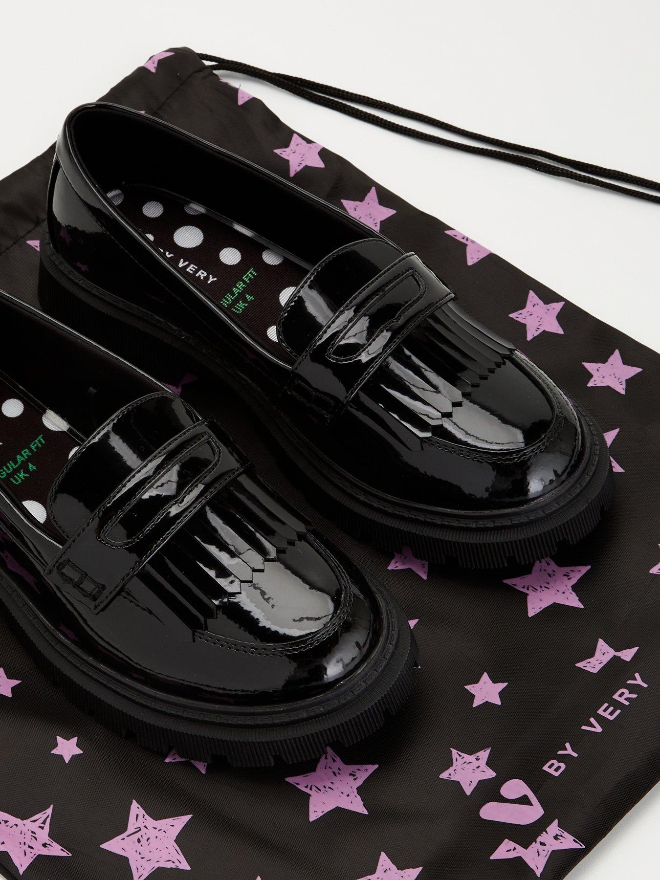 Image 6 of 6 of V by Very Older Girls Patent Leather Loafer School Shoe Chunky Sole