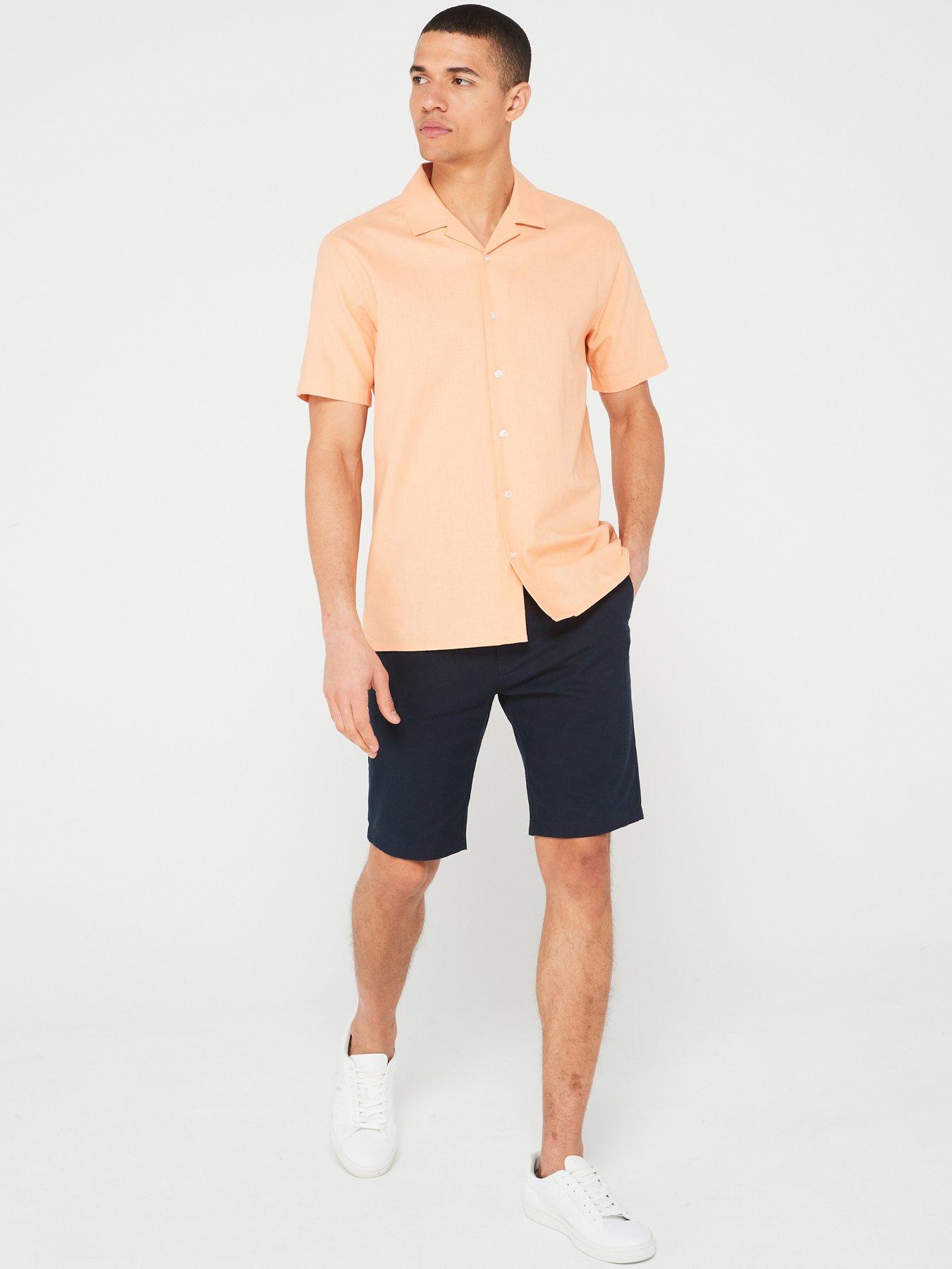 everyday-linen-blend-short-sleeve-revere-shirt-coralback