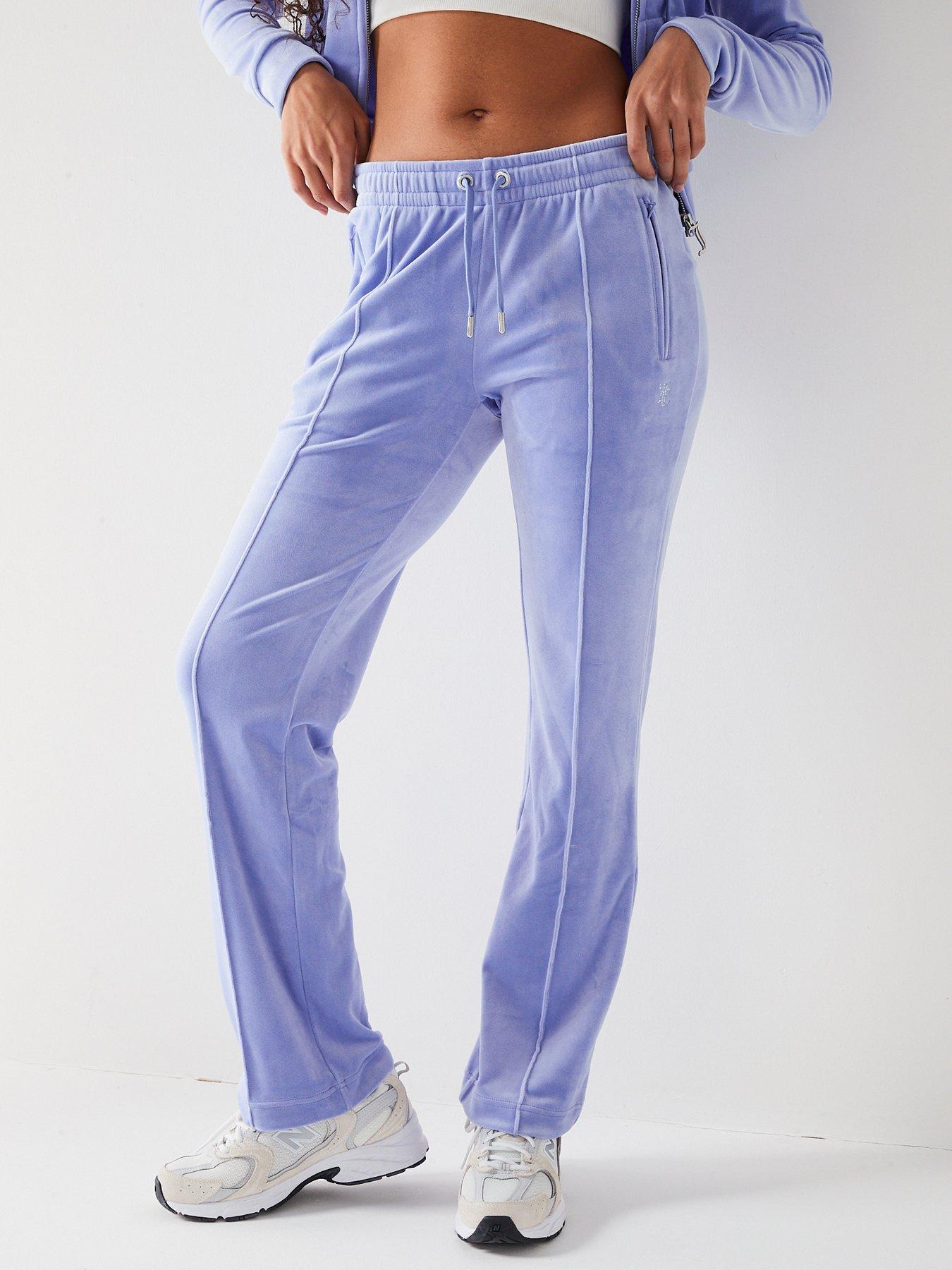 Juicy Couture Girls Diamante Velour Bootcut Joggers - Surf The Web