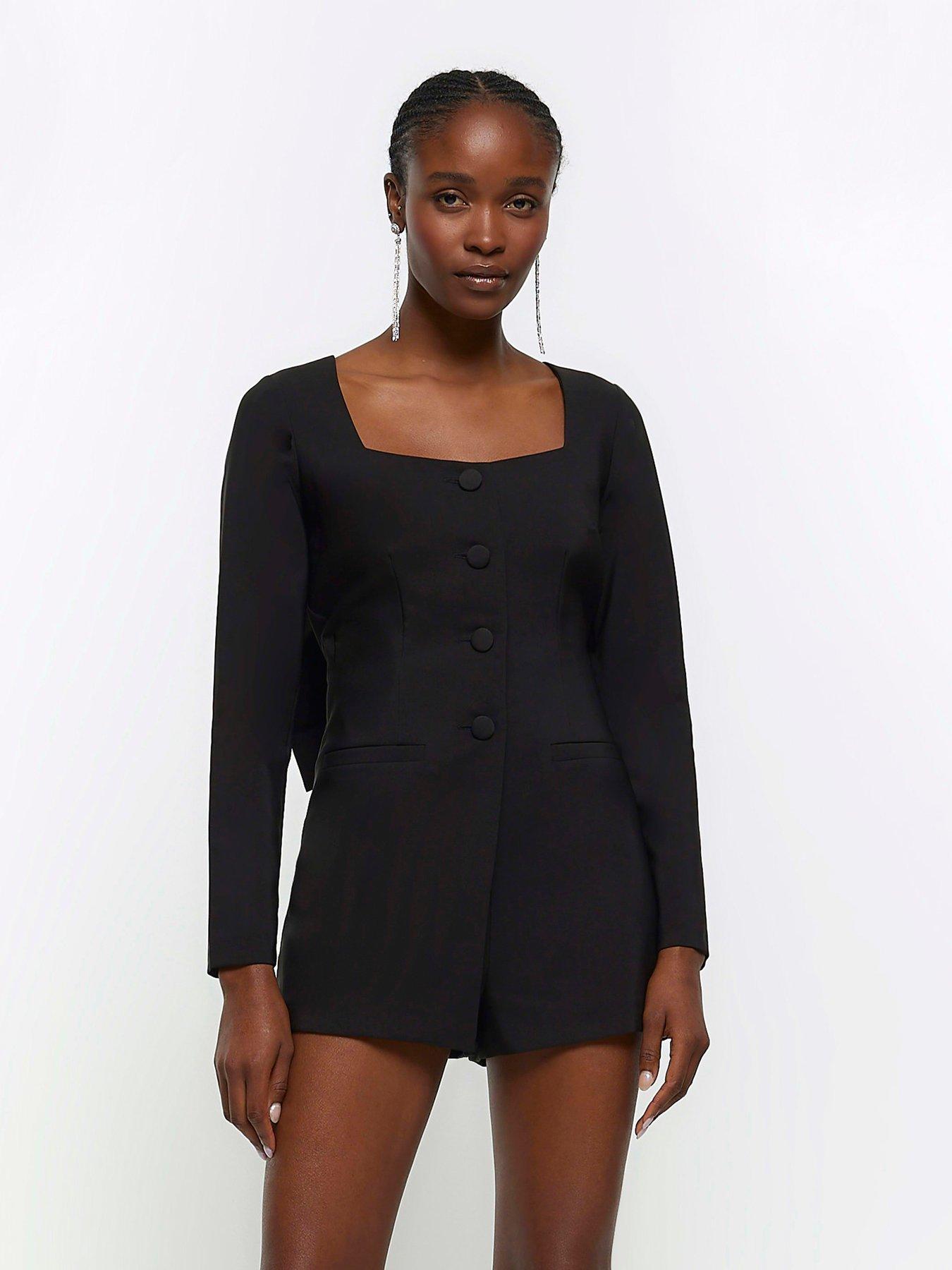 Blazer playsuit black hotsell