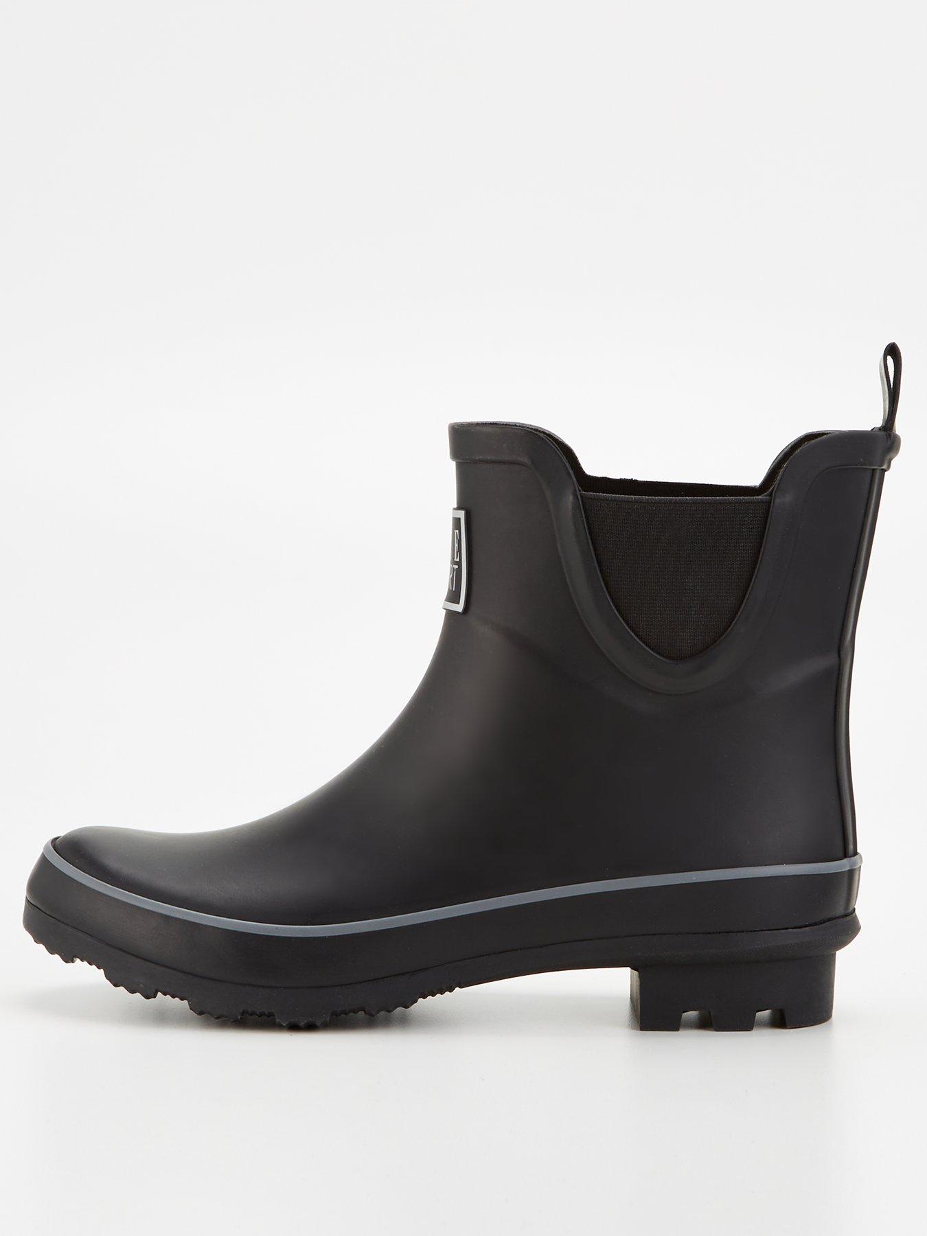 Image 1 of 6 of Elle Sport Elle Sport Rubber Ankle Wellington Boot - Black
