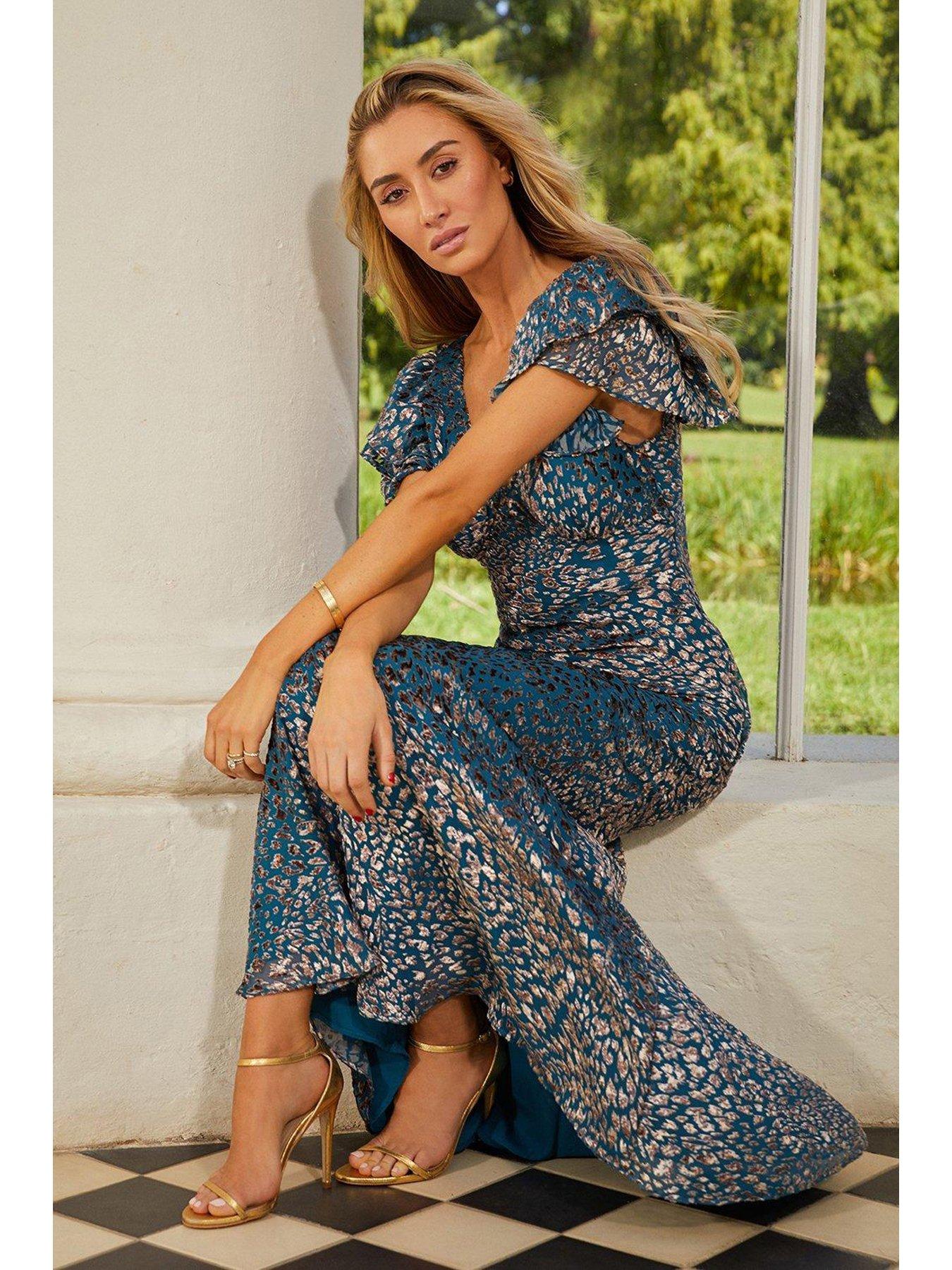 coast-sophie-habboo-flutter-sleeve-maxi-dress-tealfront