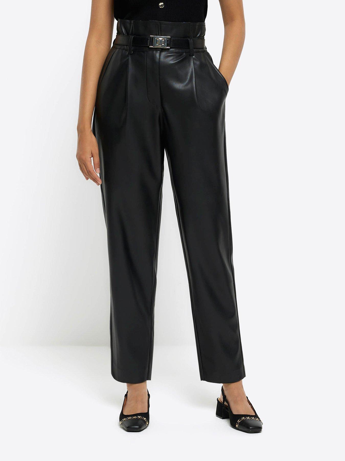 V by Very Ponte Skinny Trousers - Black