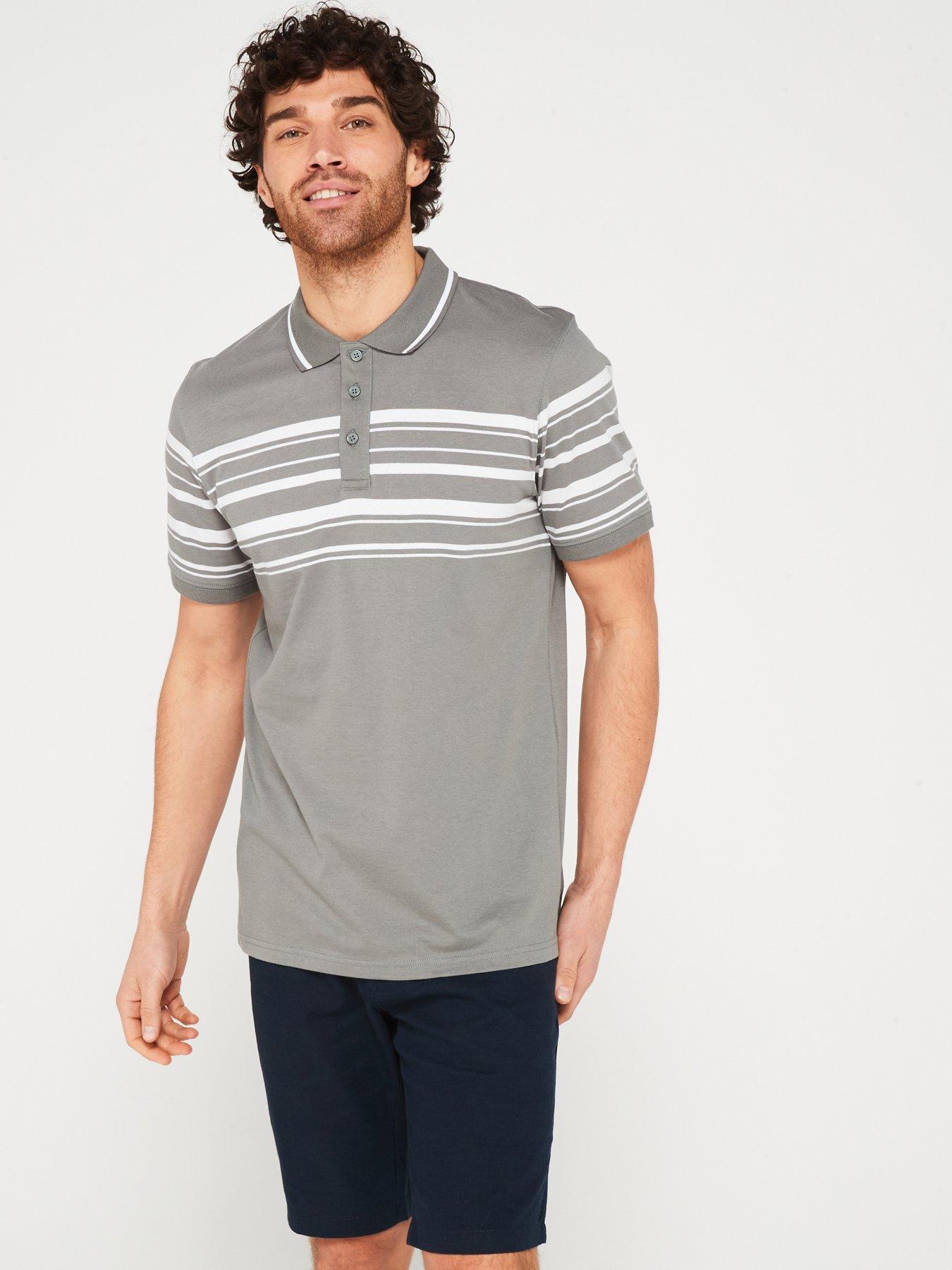 Grey, Polo Shirts, T-shirts & polos, Men