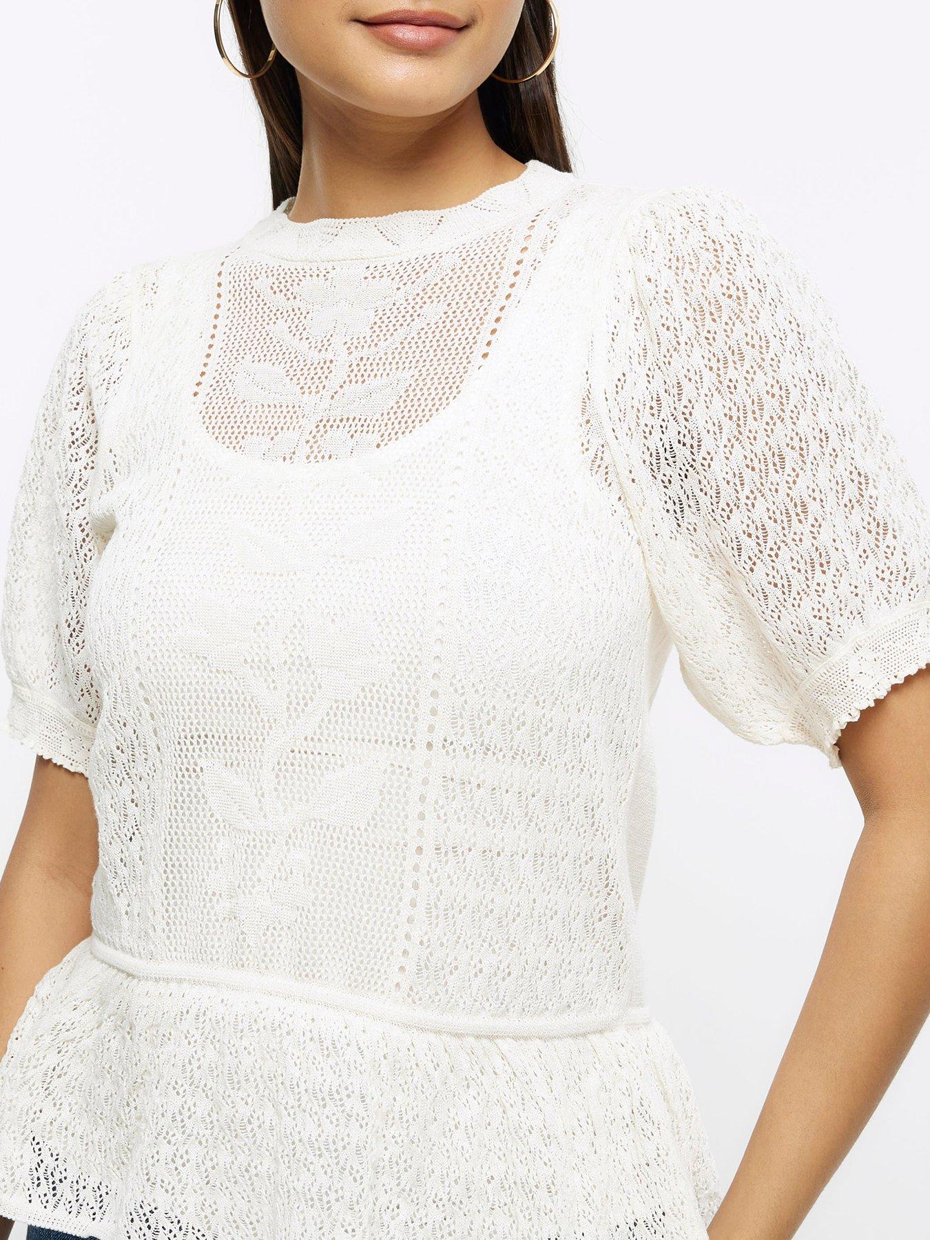 river-island-peplum-puff-sleeve-top-creamoutfit