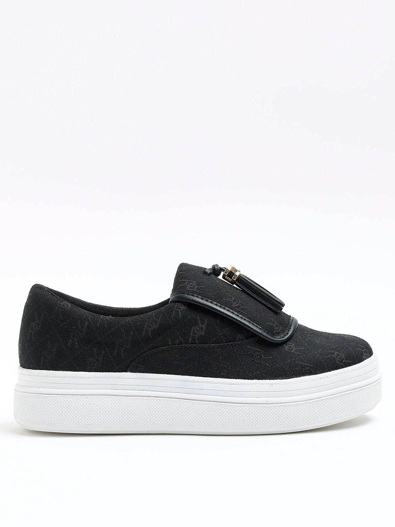 River island hot sale grey plimsolls