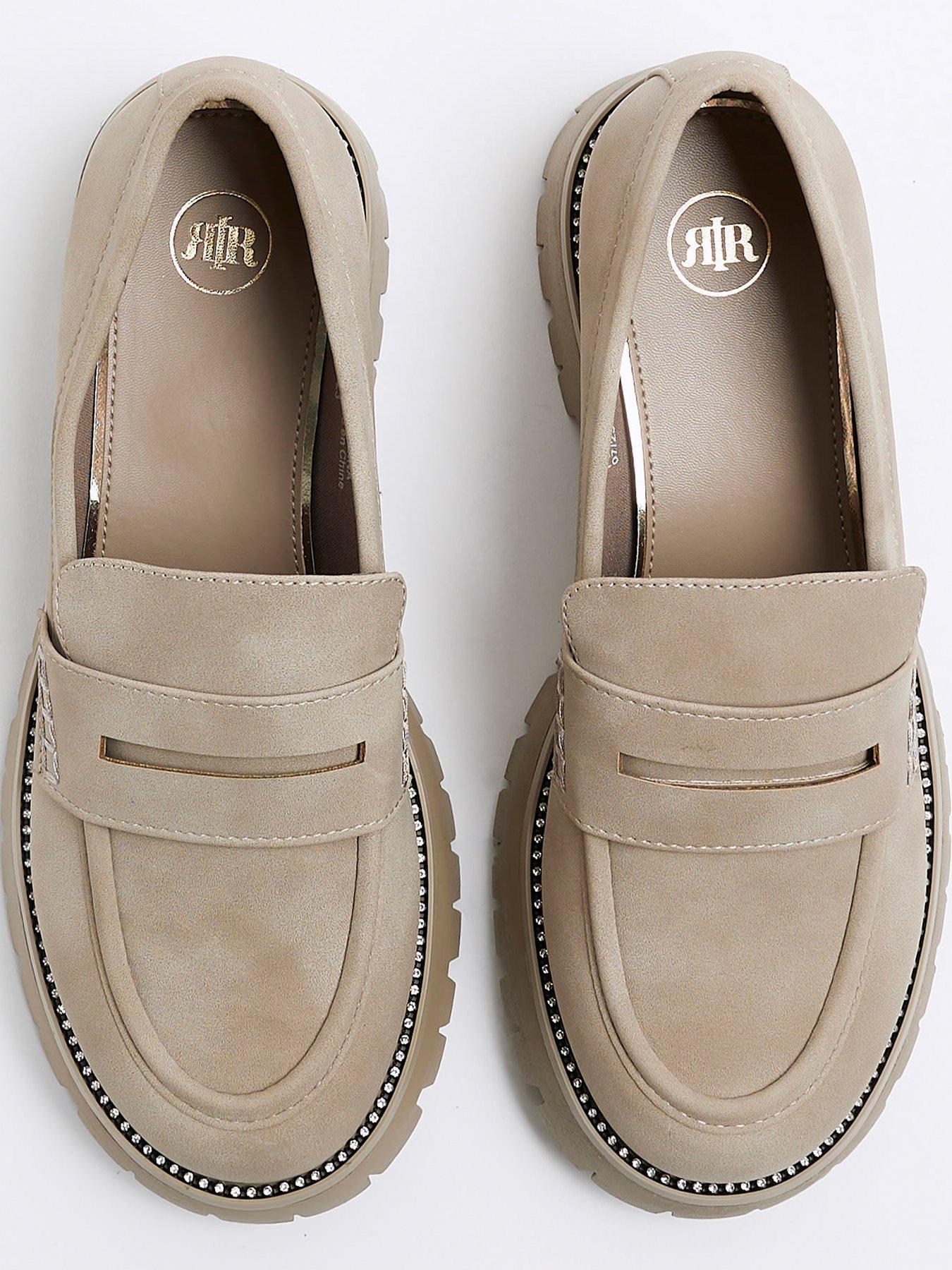 river-island-chunky-sole-diamante-loafer-beigedetail