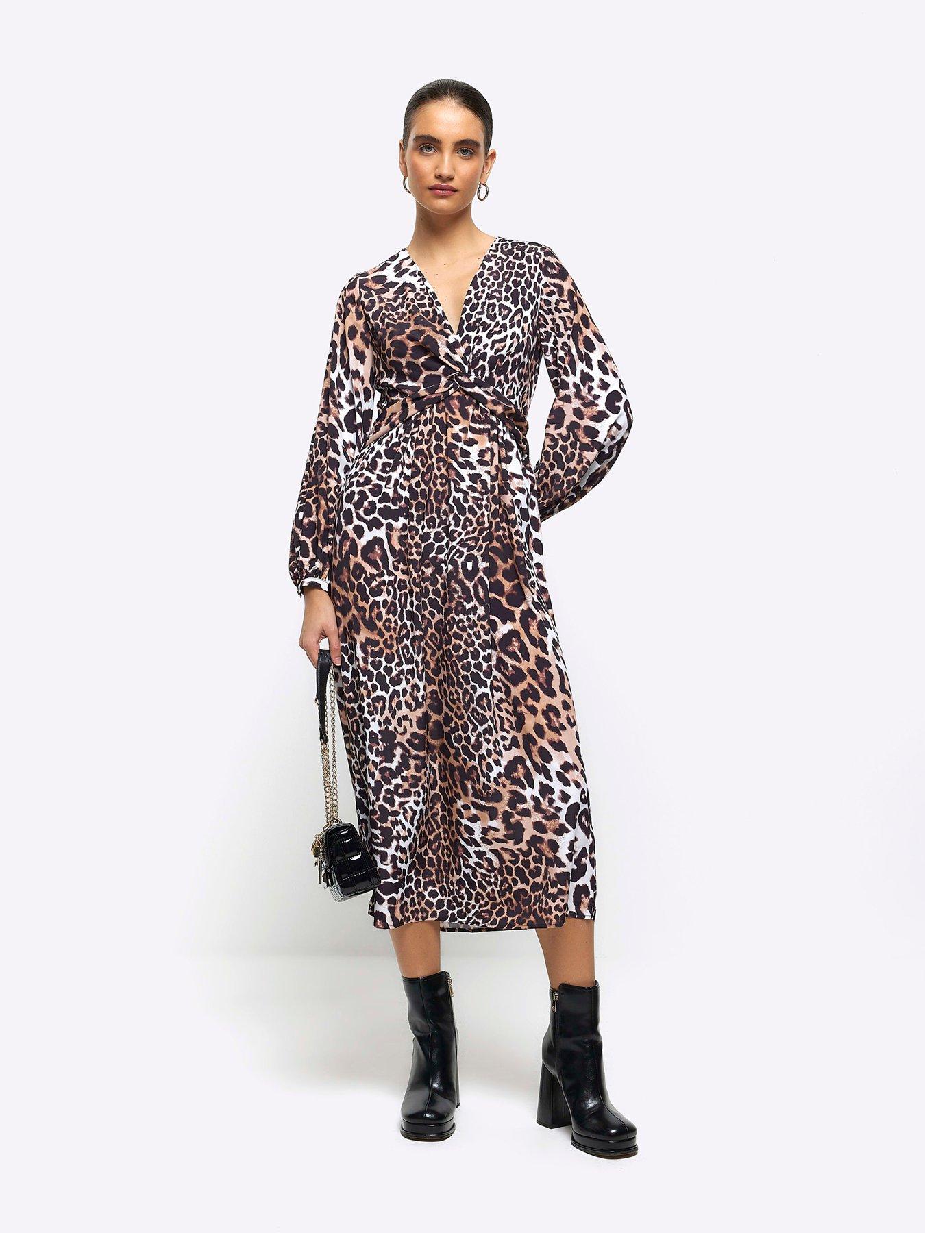 river-island-knot-leopard-midi-dress-black