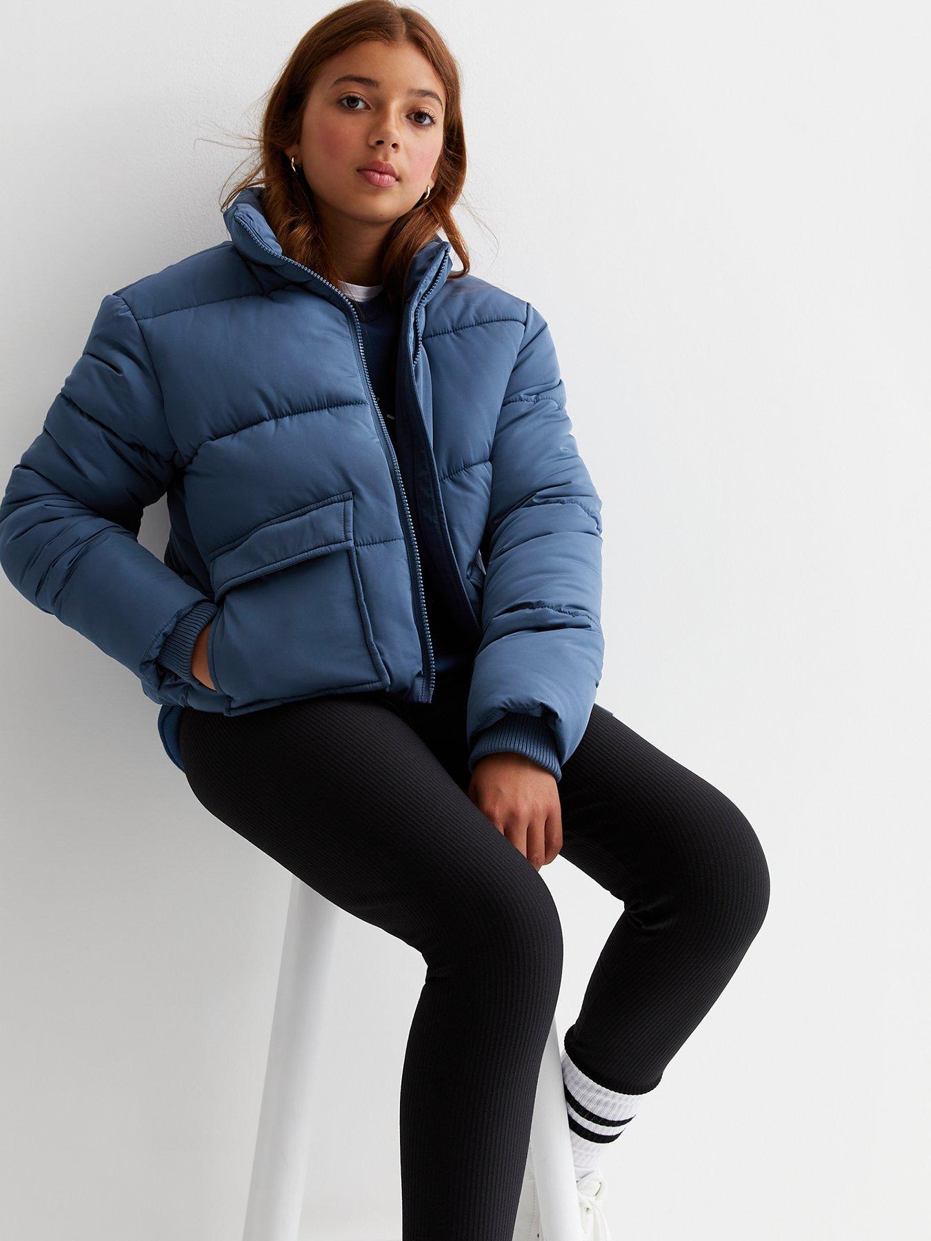 New look navy hot sale puffer jacket