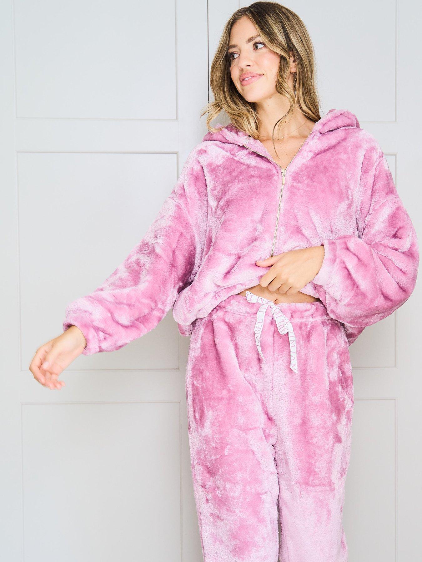 jim-jam-the-label-two-piece-fleece-lounge-set-pinkback