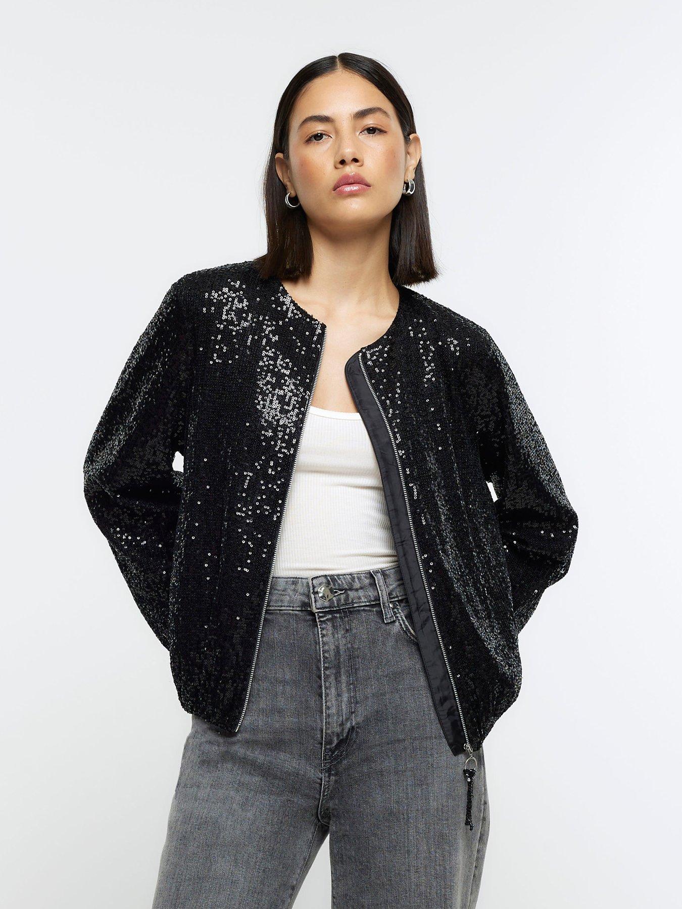 river-island-sequin-bomber-jacker-blackfront