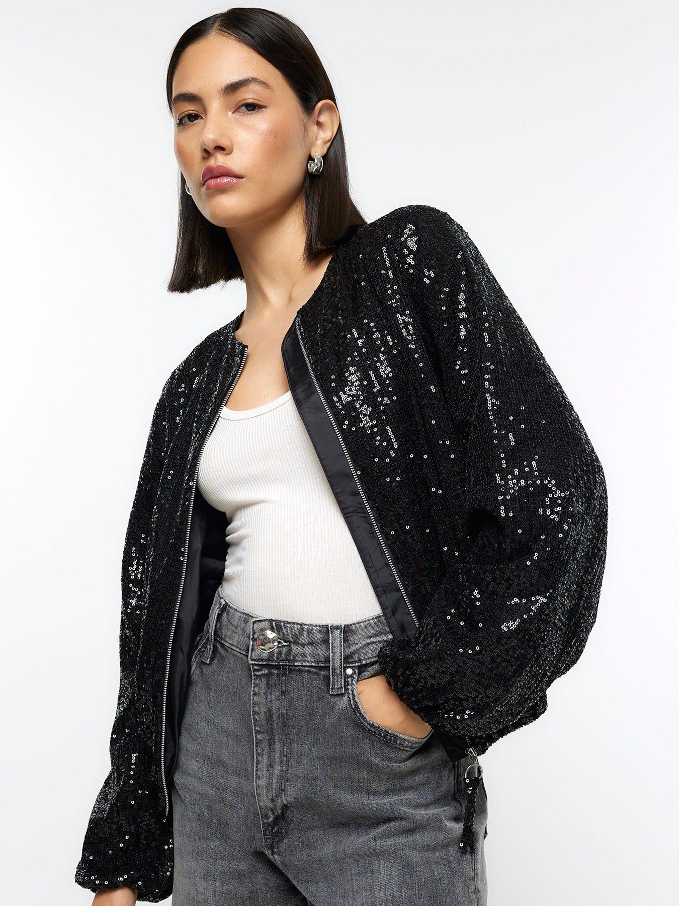 river-island-sequin-bomber-jacker-blackoutfit