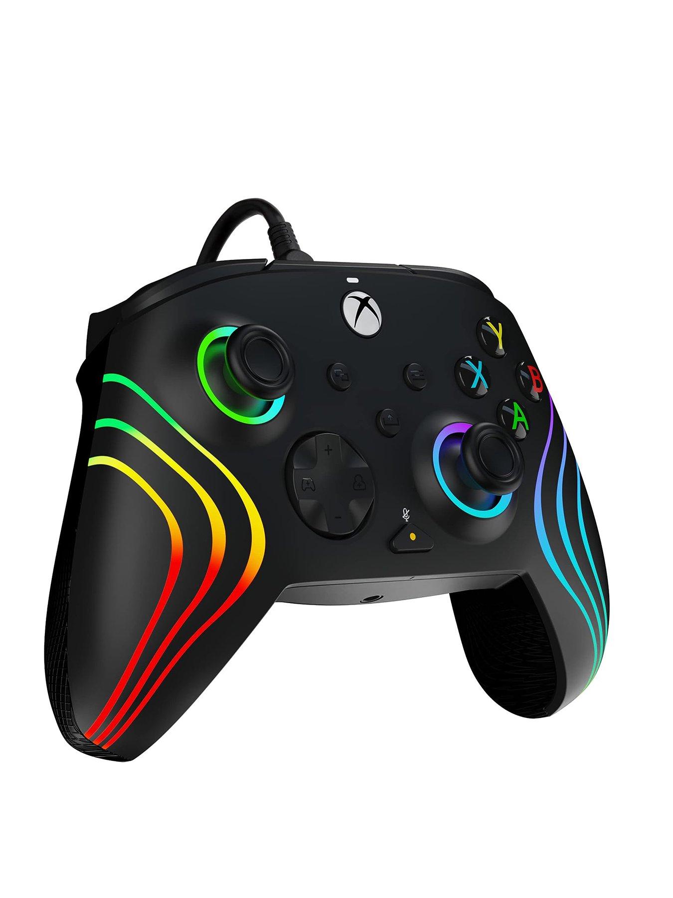 Image 2 of 7 of pdp Afterglow Wave Wired Controller Black