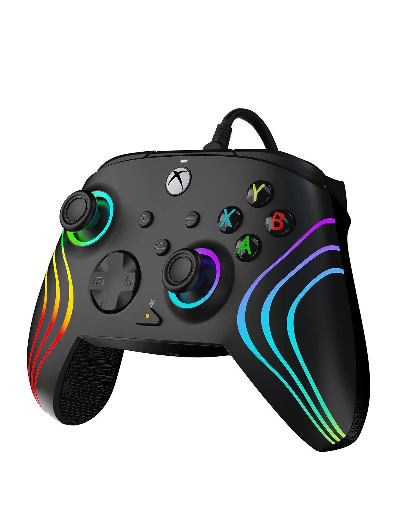 Image 3 of 7 of pdp Afterglow Wave Wired Controller Black