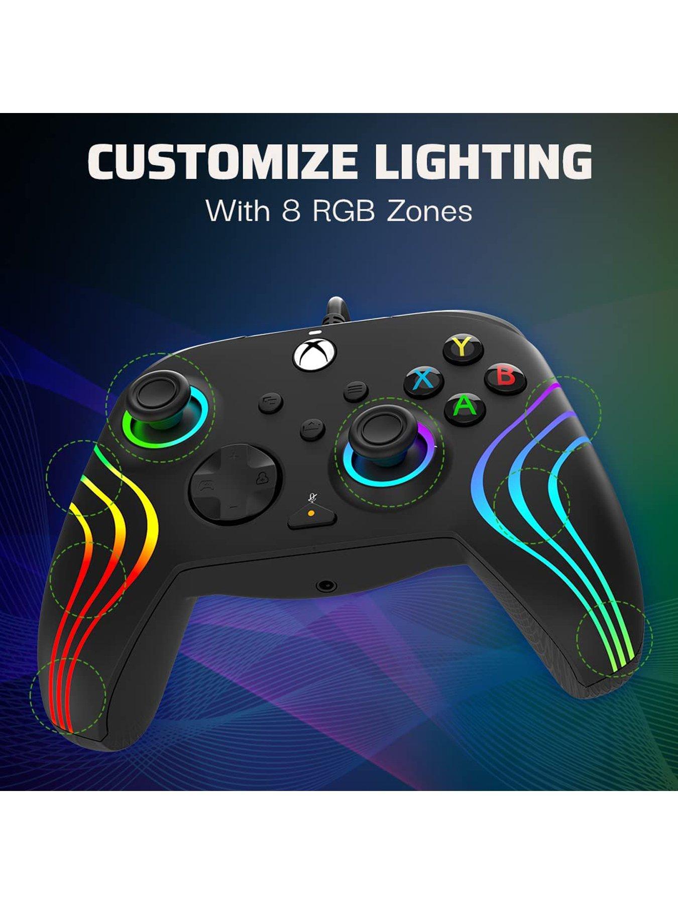Image 6 of 7 of pdp Afterglow Wave Wired Controller Black