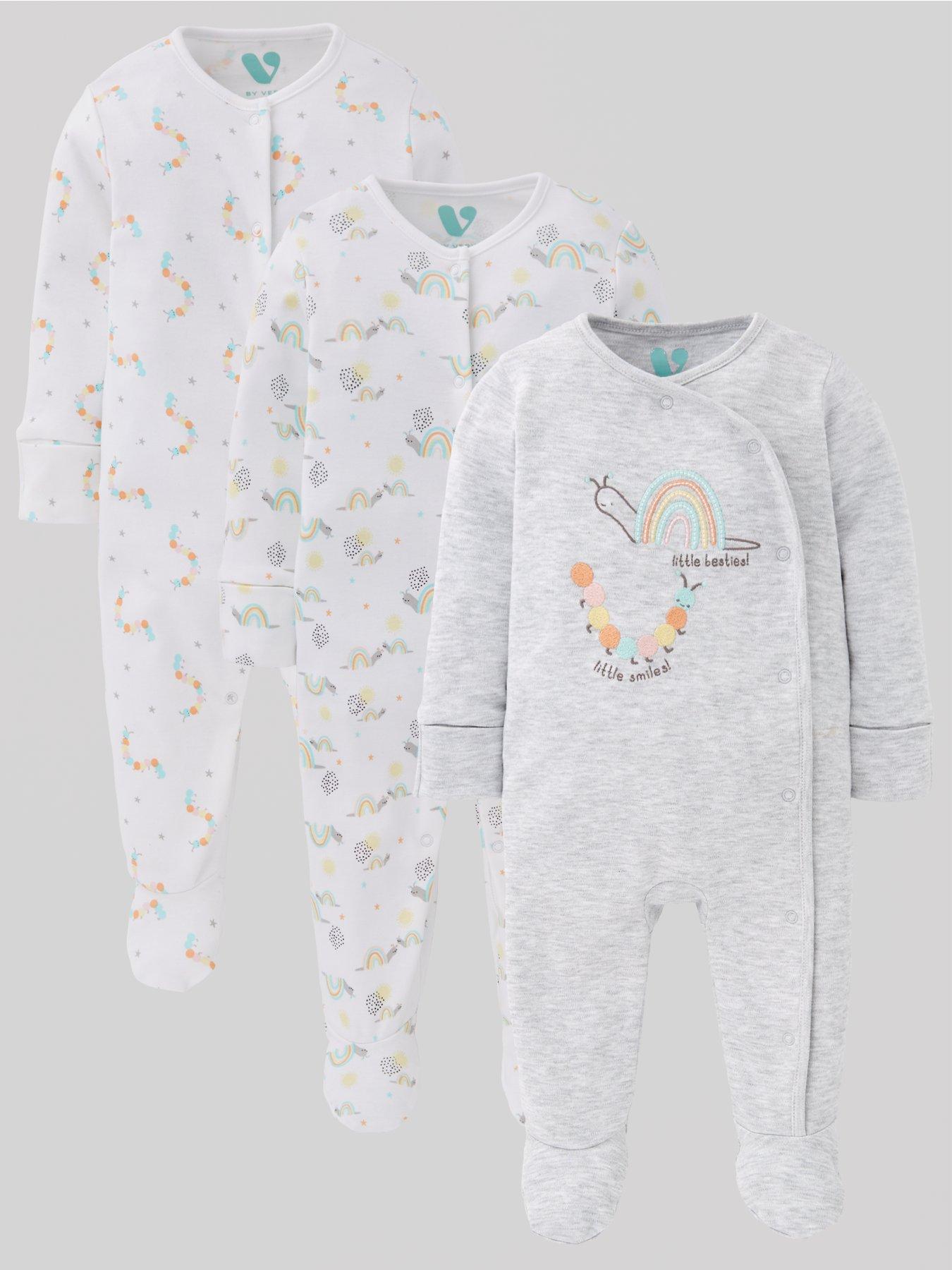 mini-v-by-very-baby-unisex-3-pack-rainbow-sleepsuit-multi