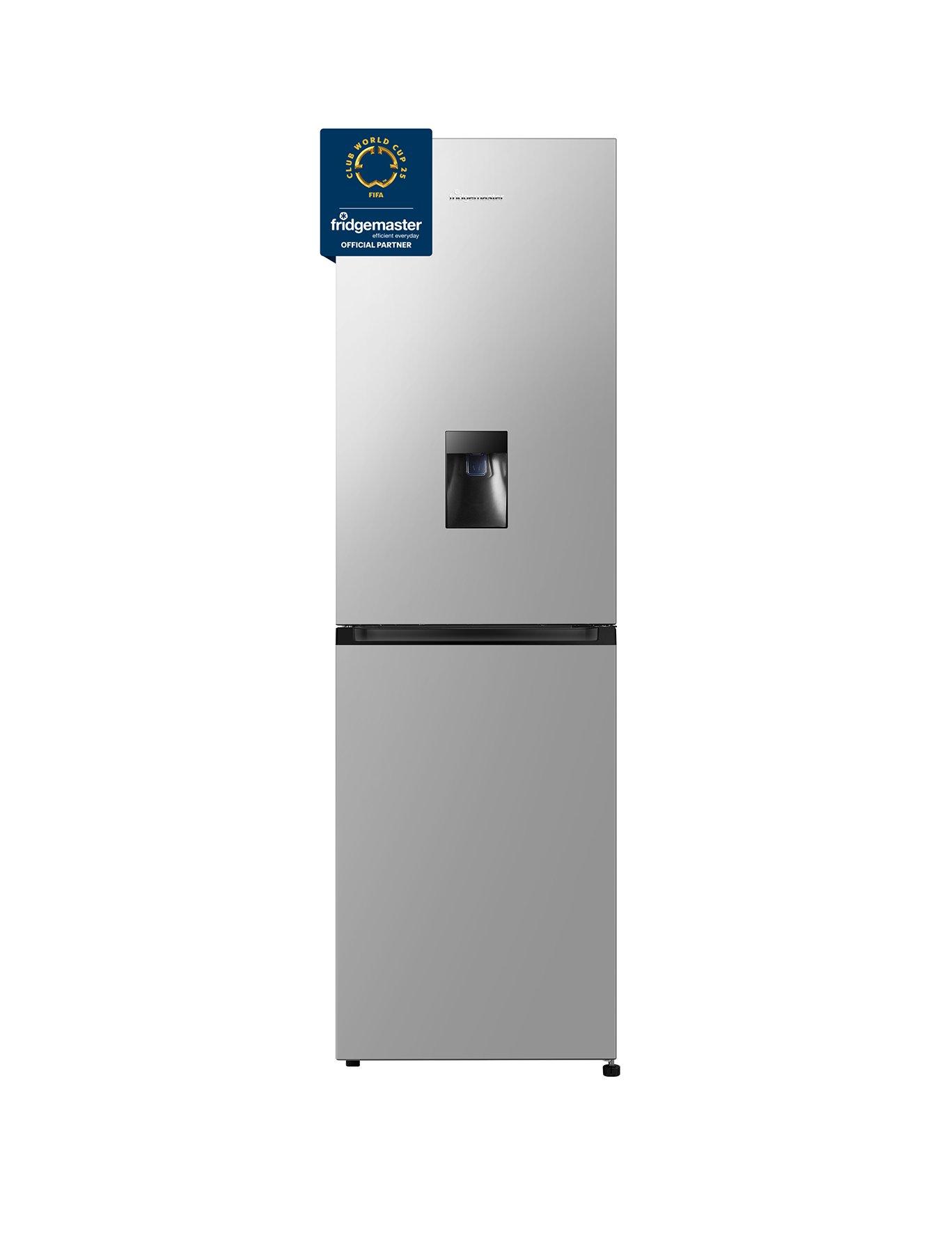 undefined Fridgemaster MC55251DES 55cm Wide, Total No Frost, Freestanding Fridge Freezer - Silver