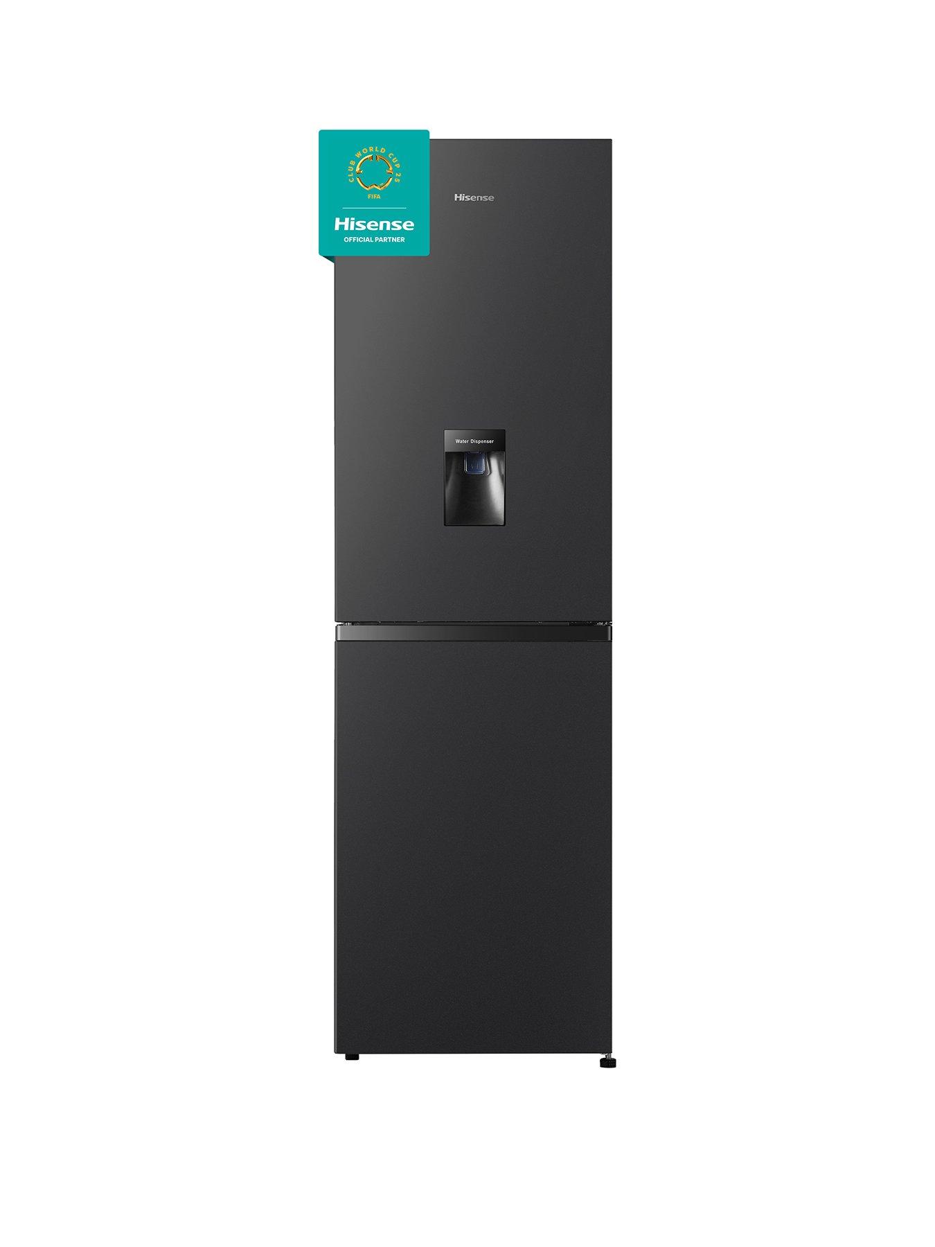 undefined Hisense RB327N4WBE 55cm Wide, Total No Frost, Freestanding Fridge Freezer - Black