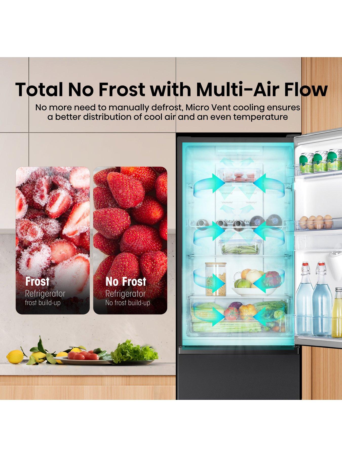 Image 5 of 7 of Hisense Hisense RB327N4WBE 55cm Wide, Total No Frost, Freestanding Fridge Freezer - Black