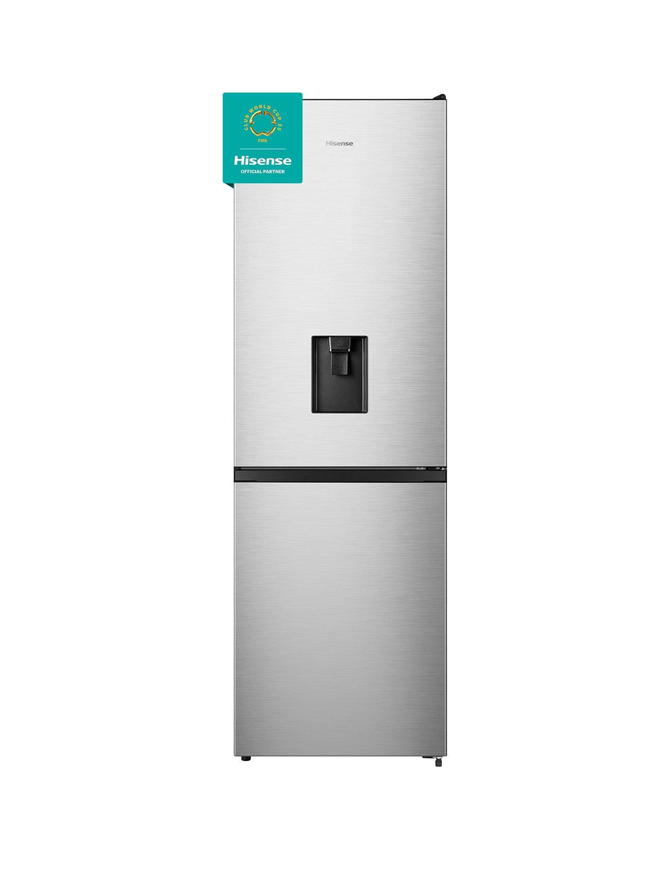 undefined Hisense RB390N4WCE 60cm Wide, Total No Frost, Freestanding Fridge Freezer - Stainless Steel