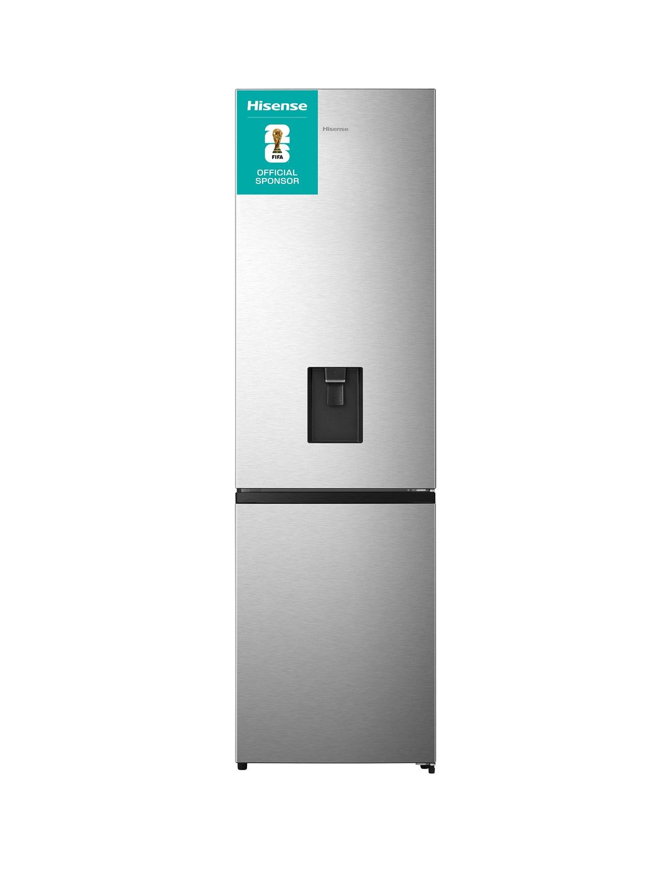 Image 1 of 7 of Hisense Hisense RB435N4WCE 60cm Wide, Total No Frost, Freestanding Fridge Freezer - Stainless Steel