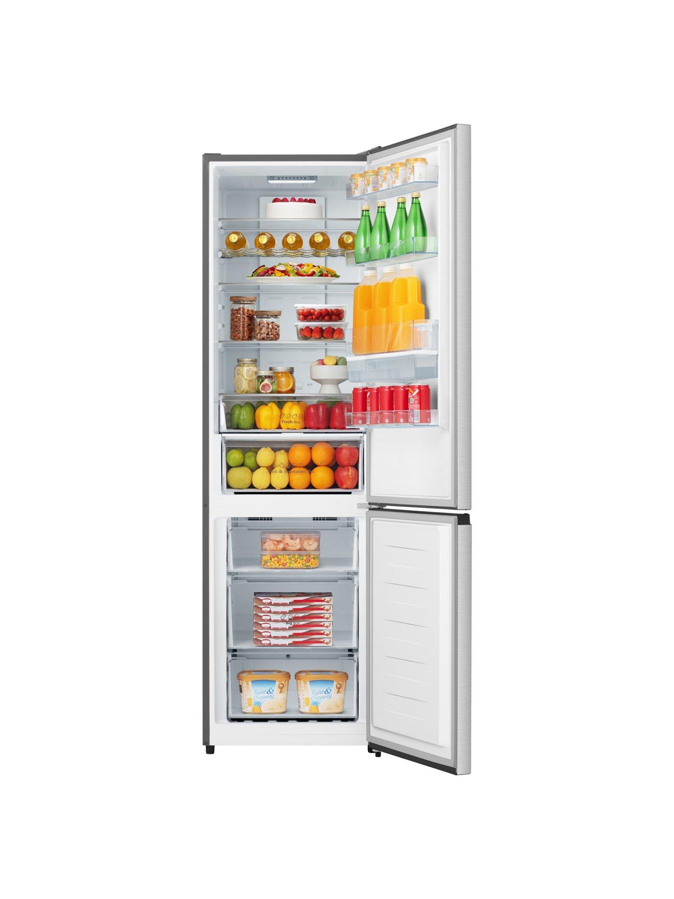Image 2 of 7 of Hisense Hisense RB435N4WCE 60cm Wide, Total No Frost, Freestanding Fridge Freezer - Stainless Steel