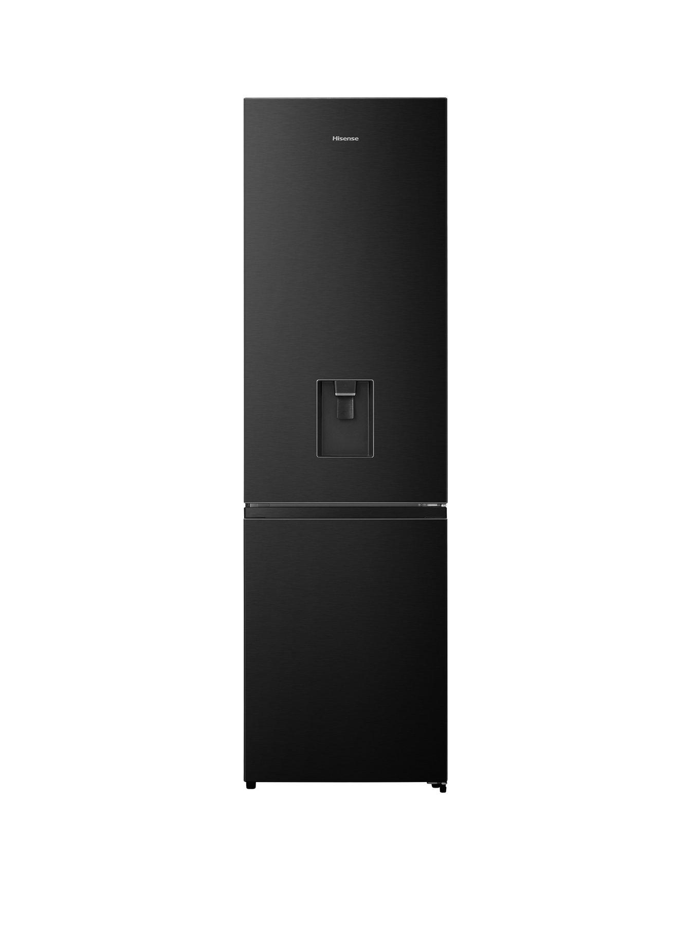 hisense-hisense-rb435n4wfe-60cm-wide-total-no-frost-freestanding-fridge-freezer-black-stainless-steel