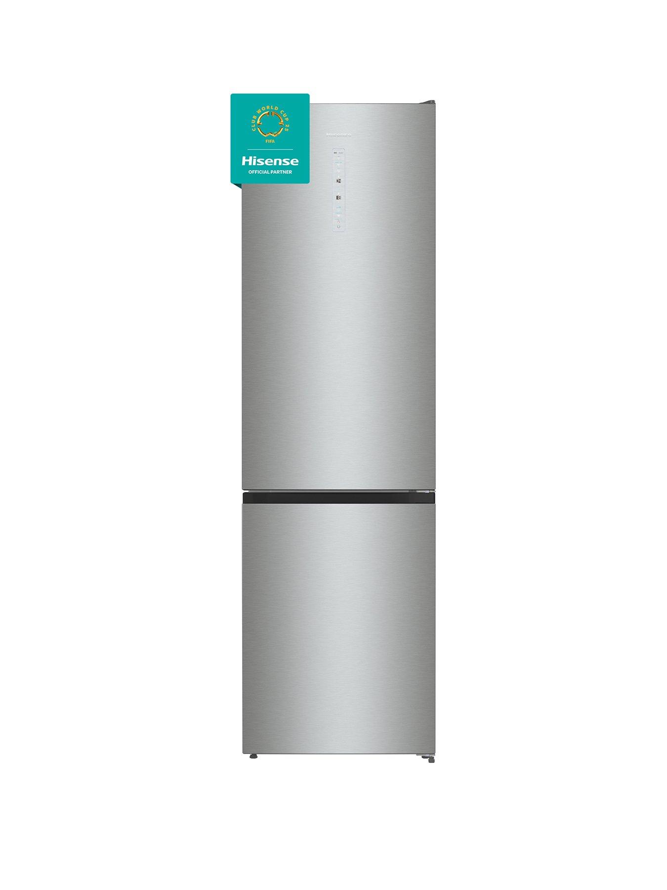 undefined Hisense RB470N4SICUK 60cm Wide, Total No Frost, C rating, Freestanding Fridge Freezer - Stainless Steel