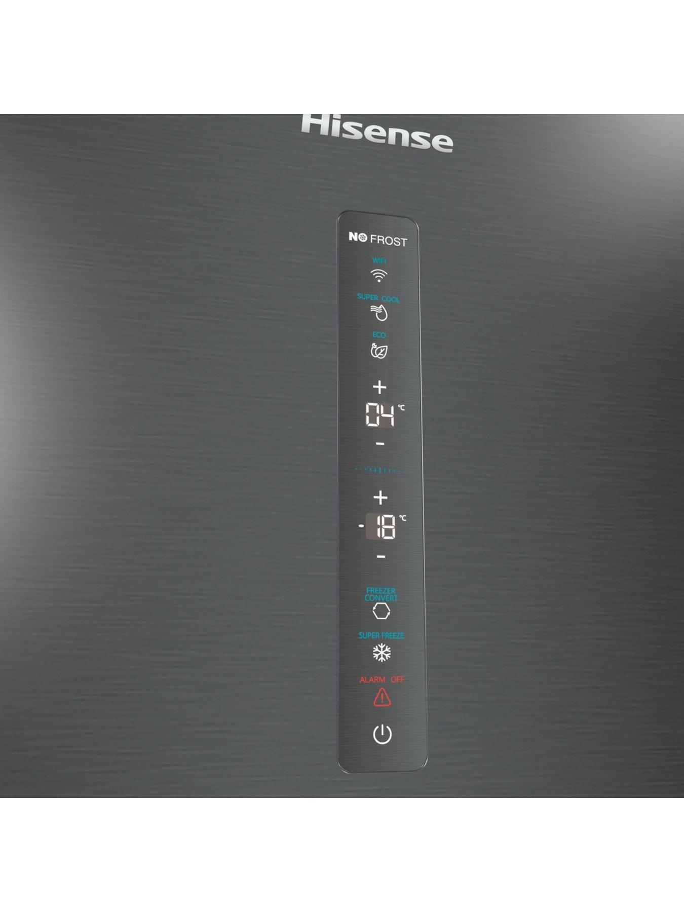 hisense-hisense-rb470n4sfcuk-60cm-wide-total-no-frost-c-rating-freestanding-fridge-freezer-black-stainless-steeloutfit