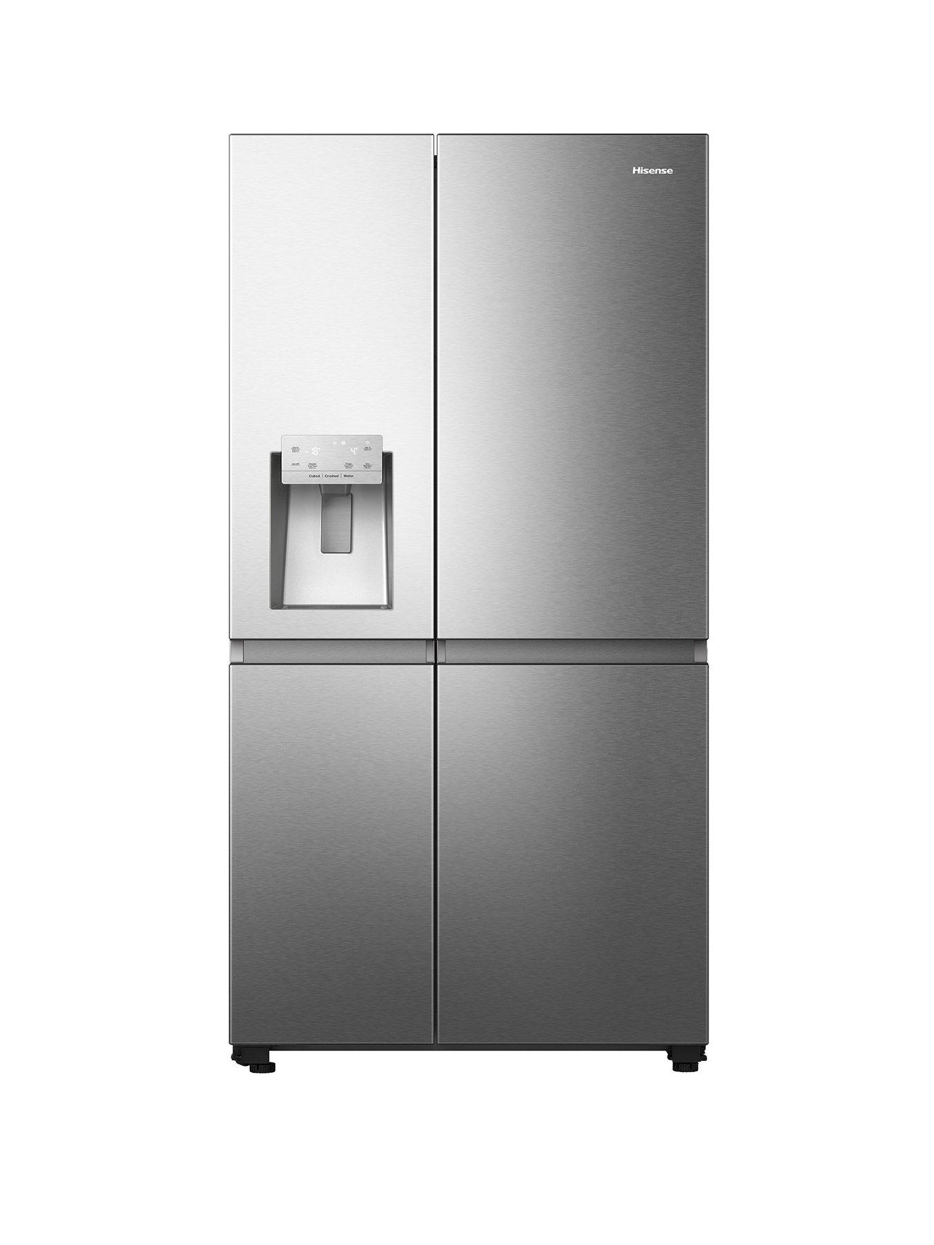 hisense-rs818n4iie-pureflat-infinite-series-90cm-wide-side-by-side-american-fridge-freezer-stainless-steel