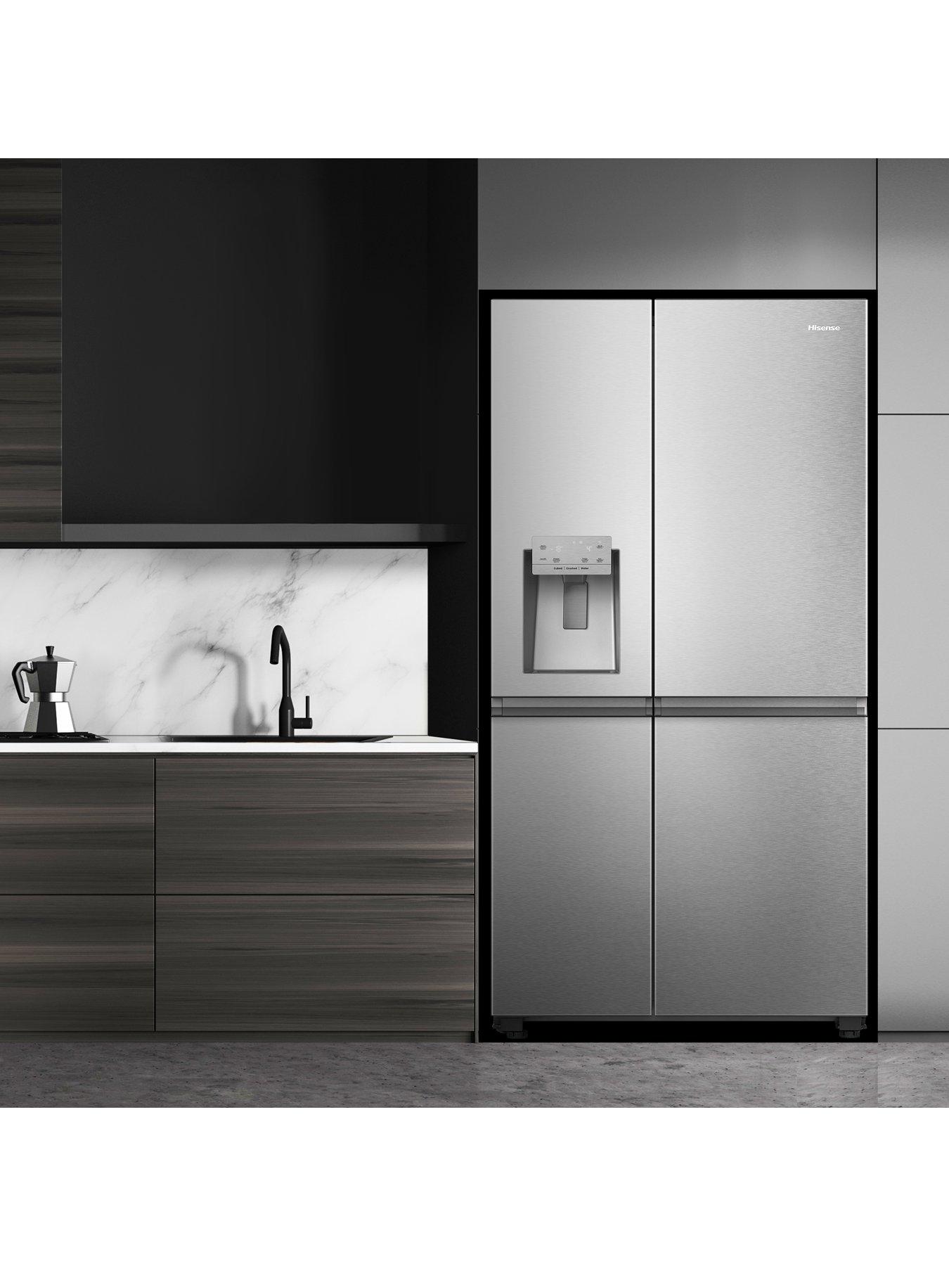 Image 3 of 7 of Hisense RS818N4IIE Pureflat Infinite series, 90cm Wide Side by Side, American Fridge Freezer - Stainless Steel