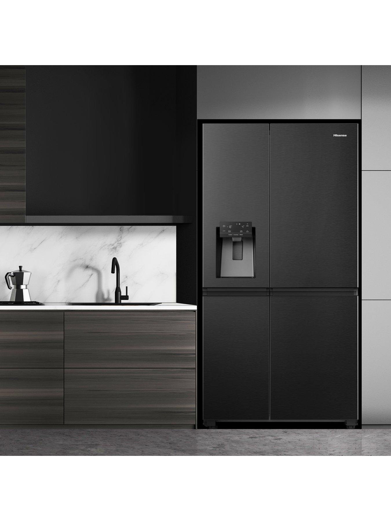 Image 3 of 7 of Hisense RS818N4IFE Pureflat Infinite series, 90cm Wide Side by Side, American Fridge Freezer - Black Stainless Steel