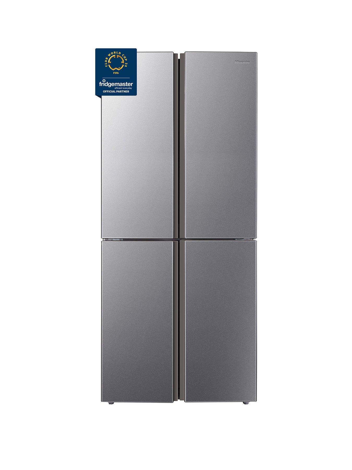undefined MQ79394ES 80cm Cross Door, American Fridge Freezer - Silver