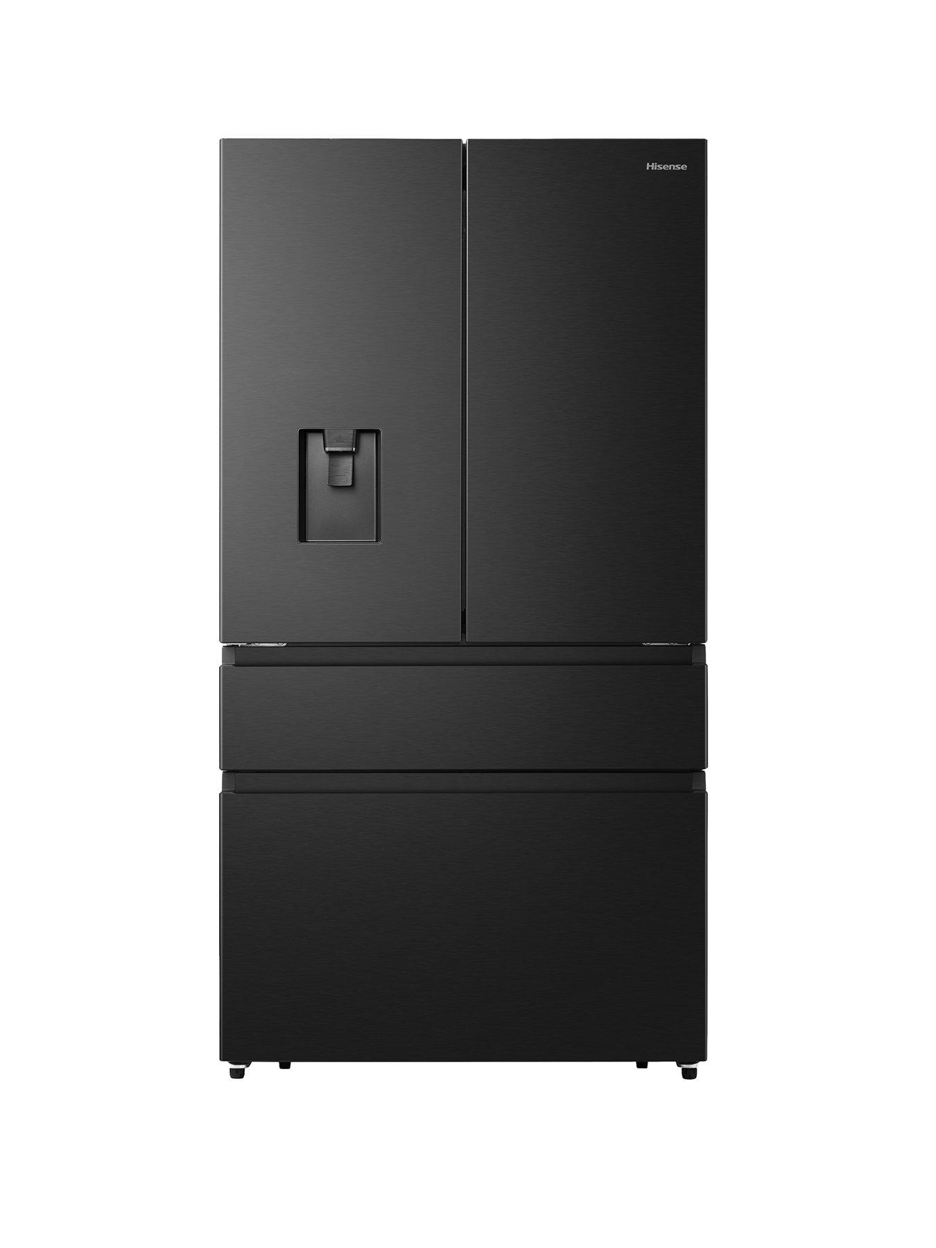 hisense-rf749n4swfe-pureflat-90cm-french-door-american-fridge-freezer-black-stainless-steel