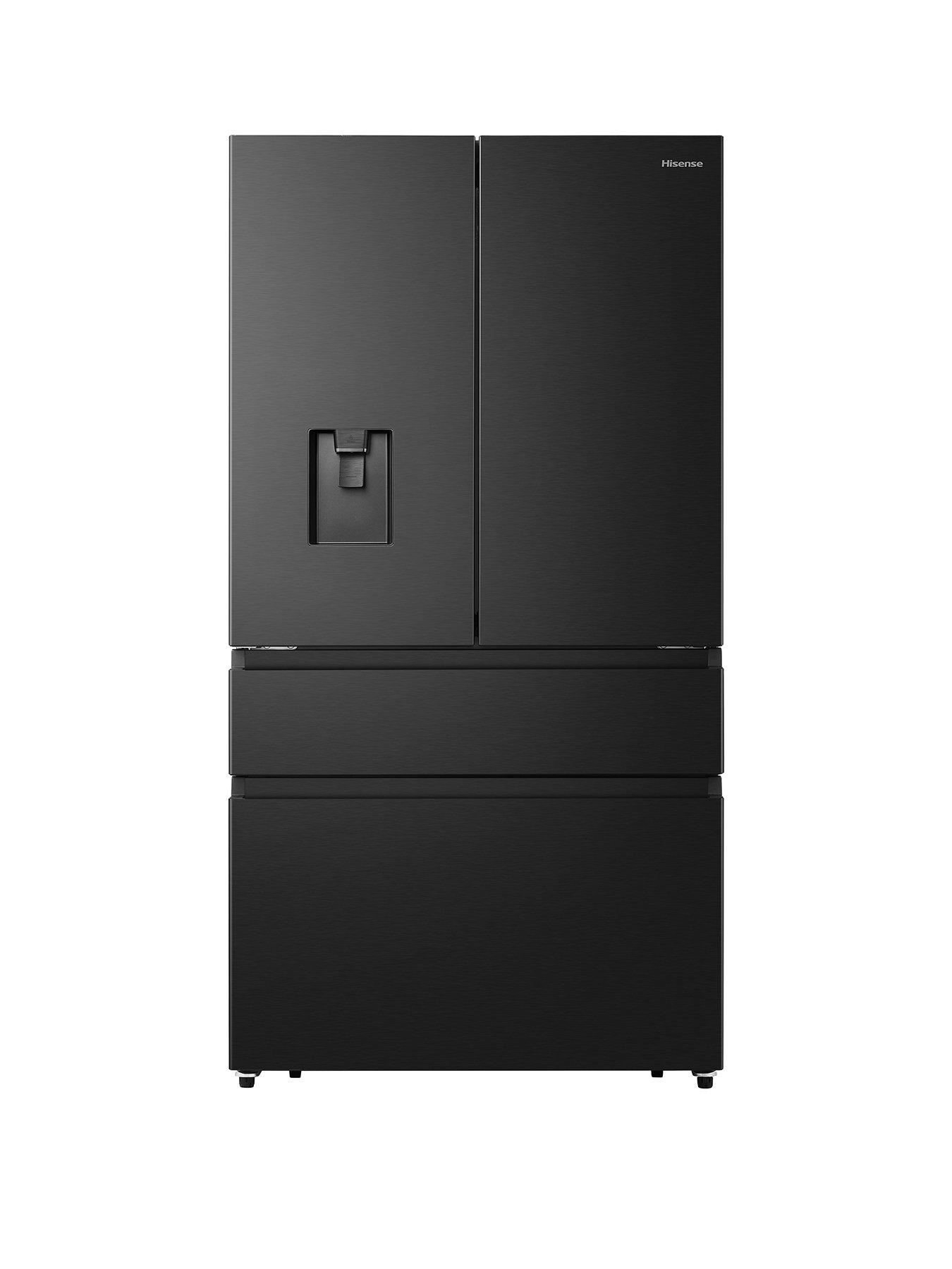 hisense-rf749n4swfe-pureflat-90cm-french-door-american-fridge-freezer-black-stainless-steel