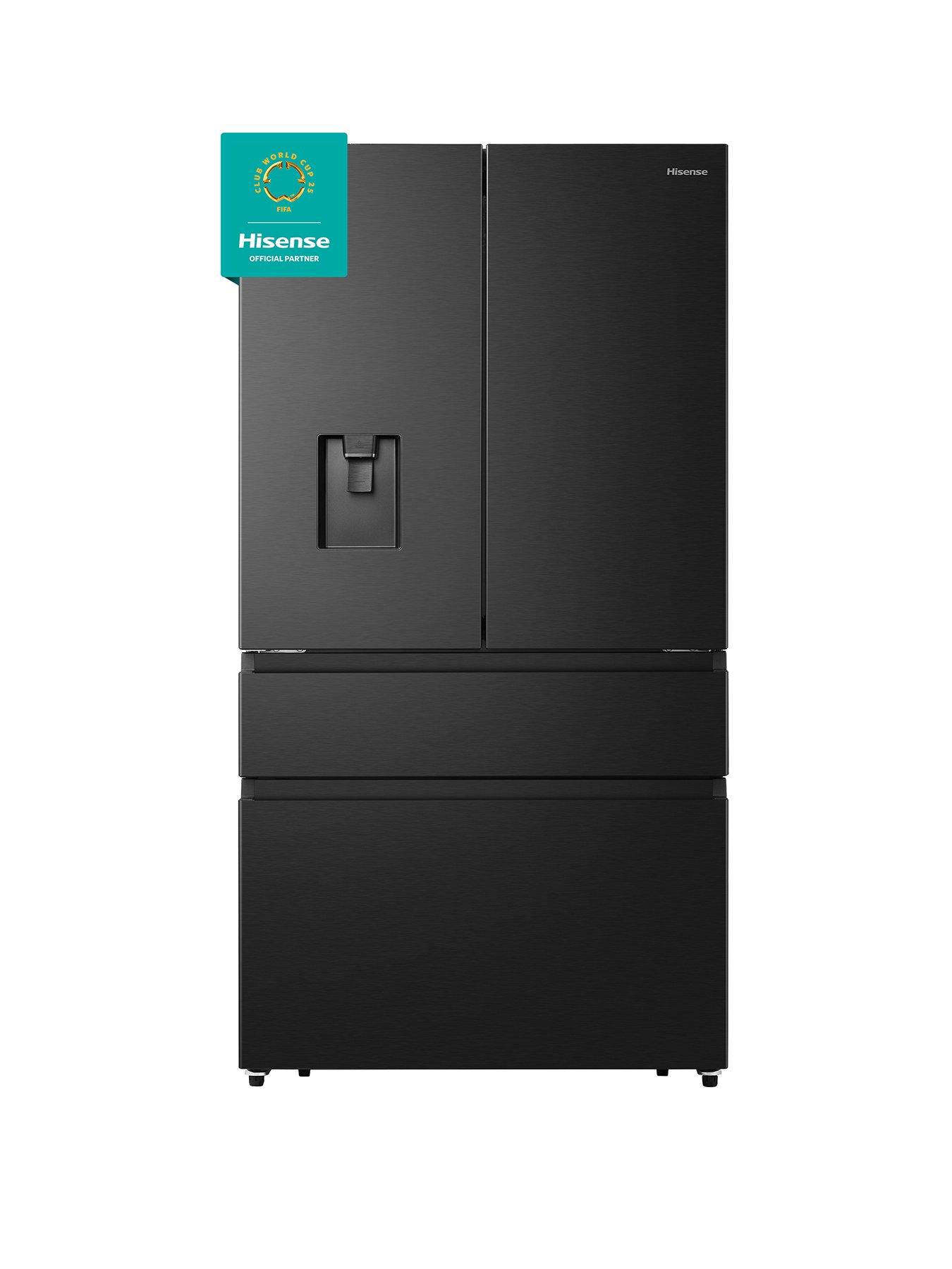 hisense-rf749n4swfe-pureflat-90cm-french-door-american-fridge-freezer-black-stainless-steelfront