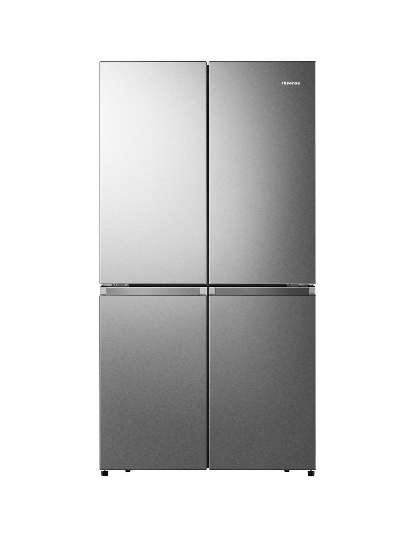 hisense-rq758n4sase-pureflat-90cm-cross-door-american-fridge-freezer-stainless-steelfront