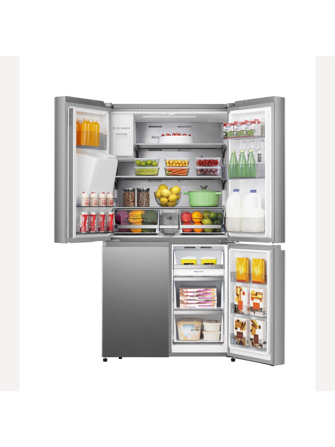 hisense-rq760n4sase-pureflat-90cm-cross-door-water-and-ice-american-fridge-freezer-stainless-steelback